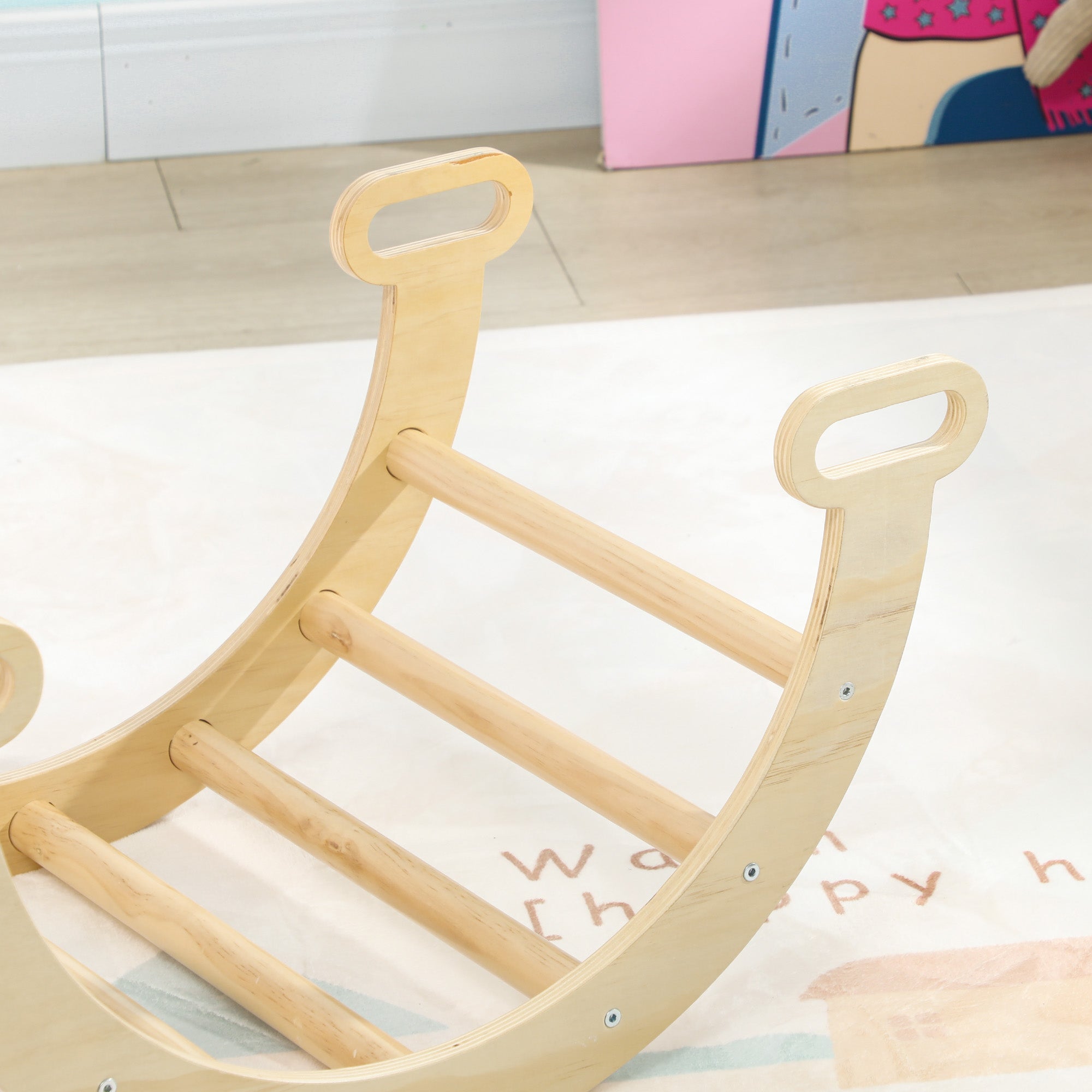 Arco de Aprendizagem 2 em 1 - 68x42x36 cm - Cor Natural