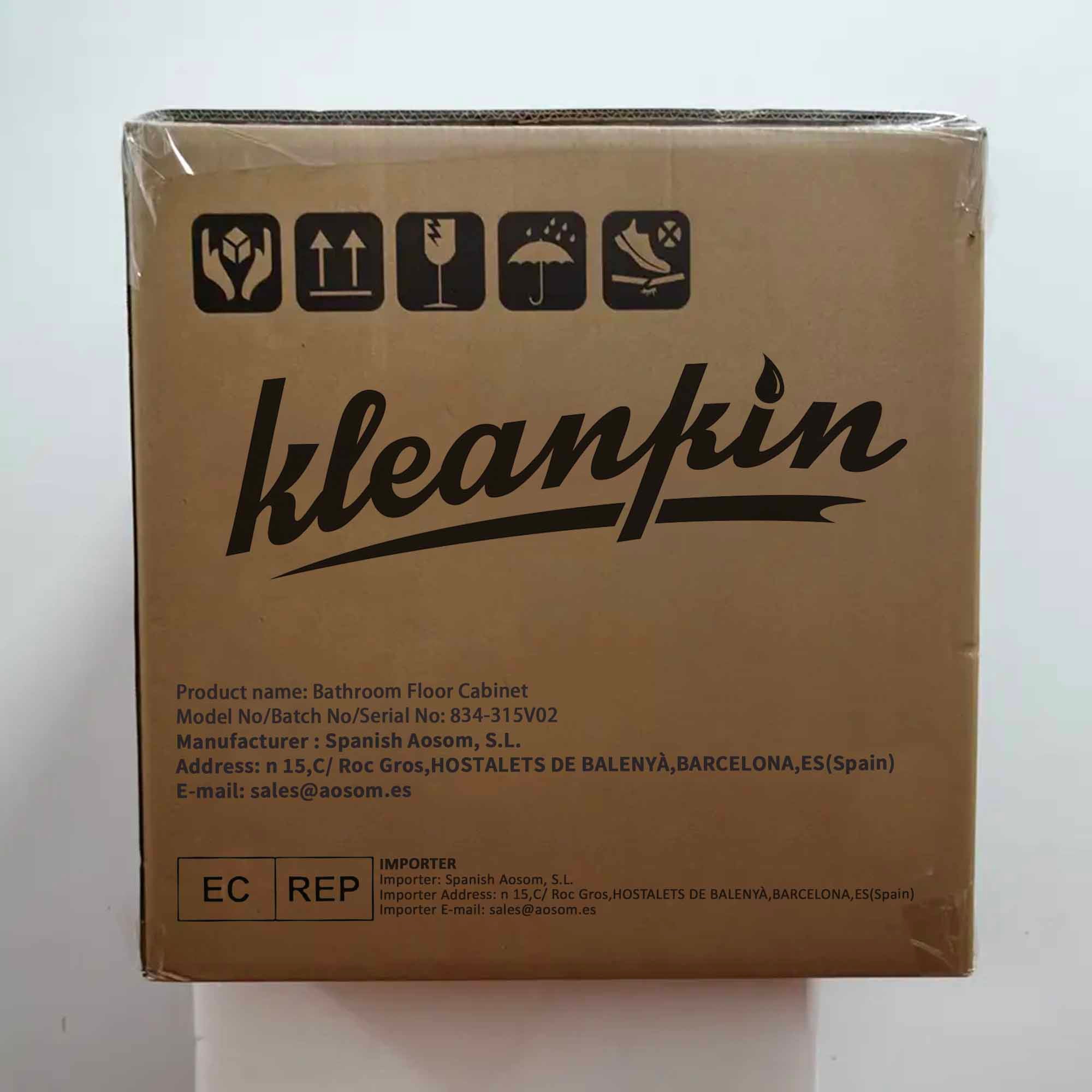 Armário de Banheiro Alto Cinzento 39x30x168 cm - Organização e Elegância para o seu Espaço