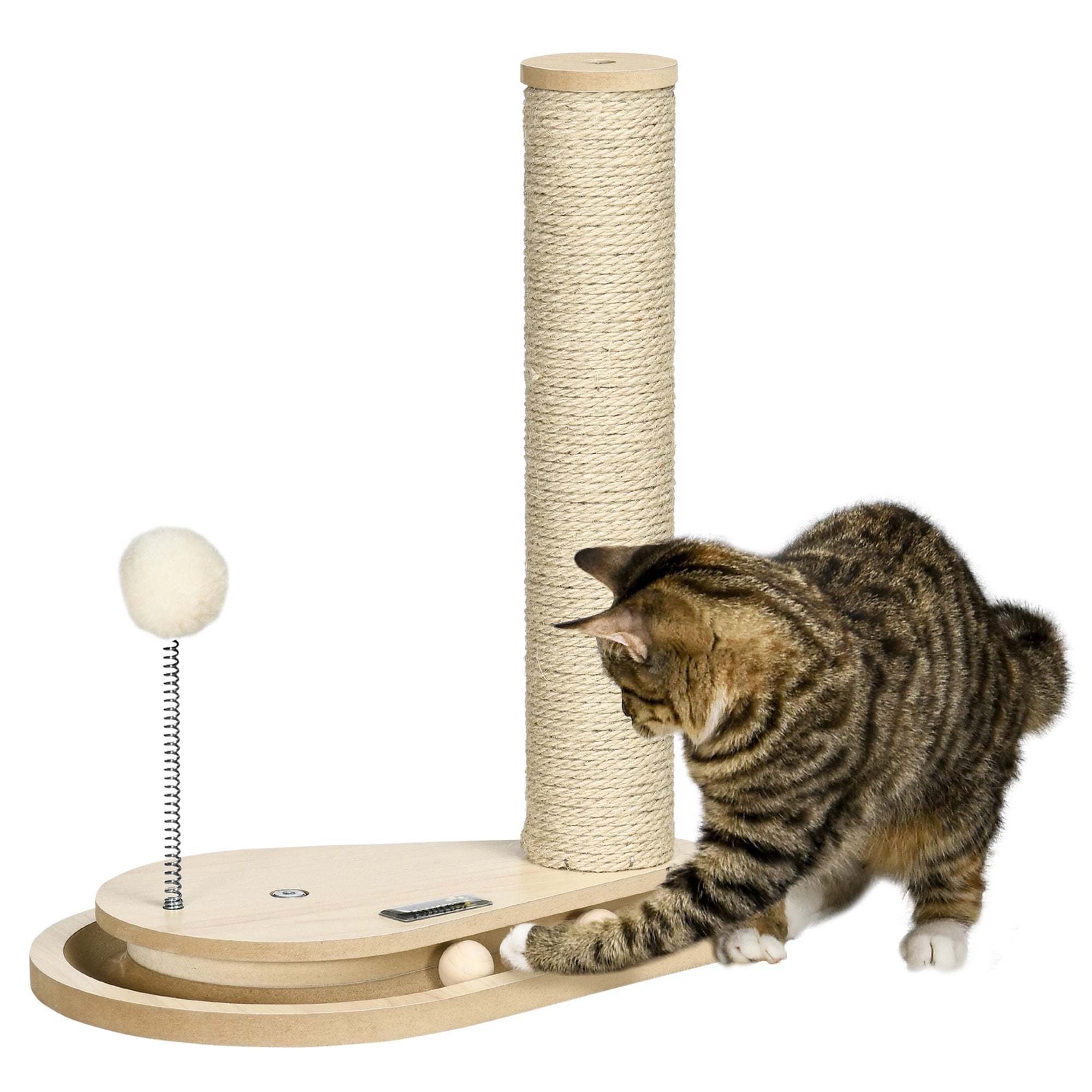 Arranhador para Gatos 35x23x40 cm Cor de Carvalho