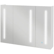 Armário Casa de Banho LED com Espelho 90x15x70 cm - Branco