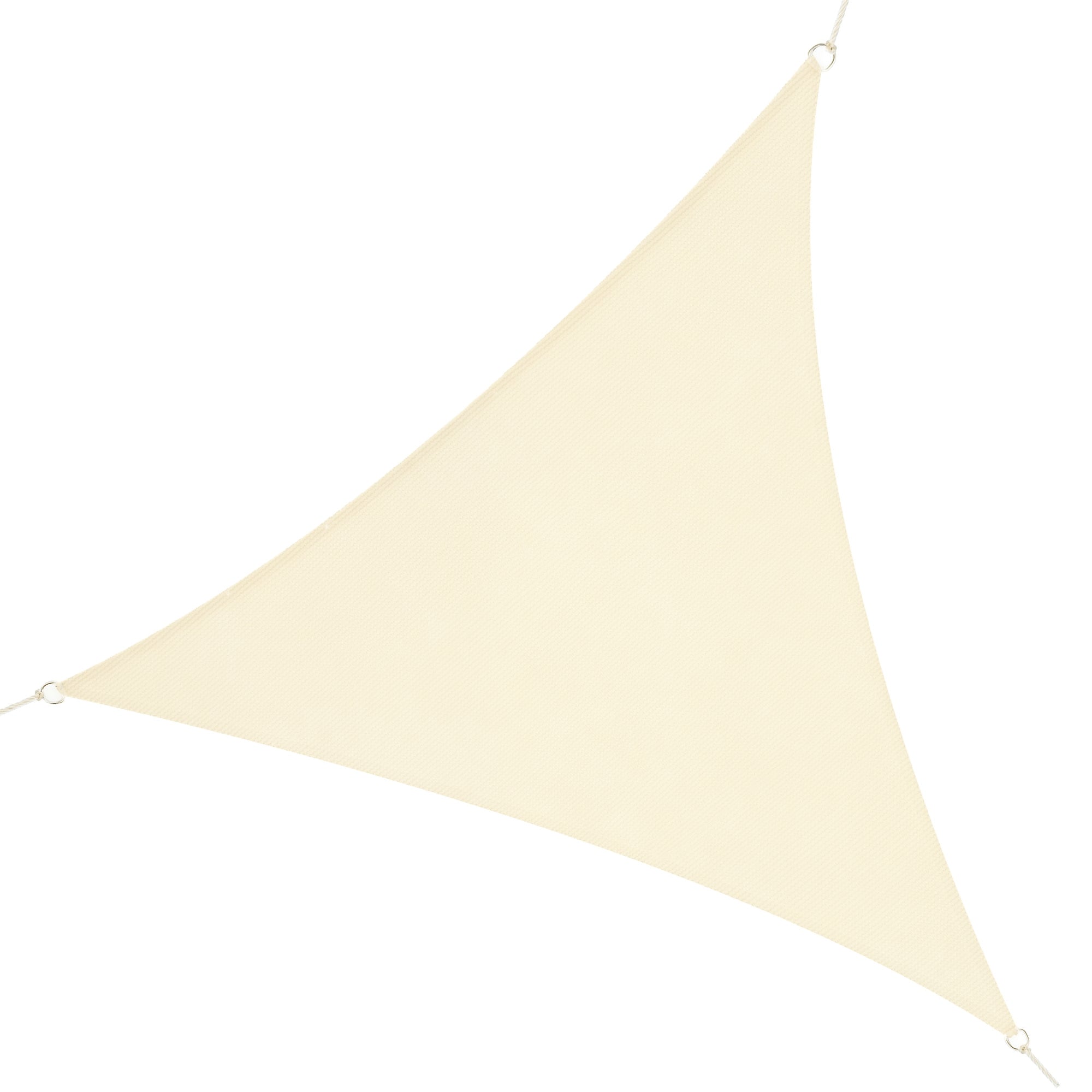 Vela de Sombra Triangular 400x400x400 cm - Cor Creme Branco