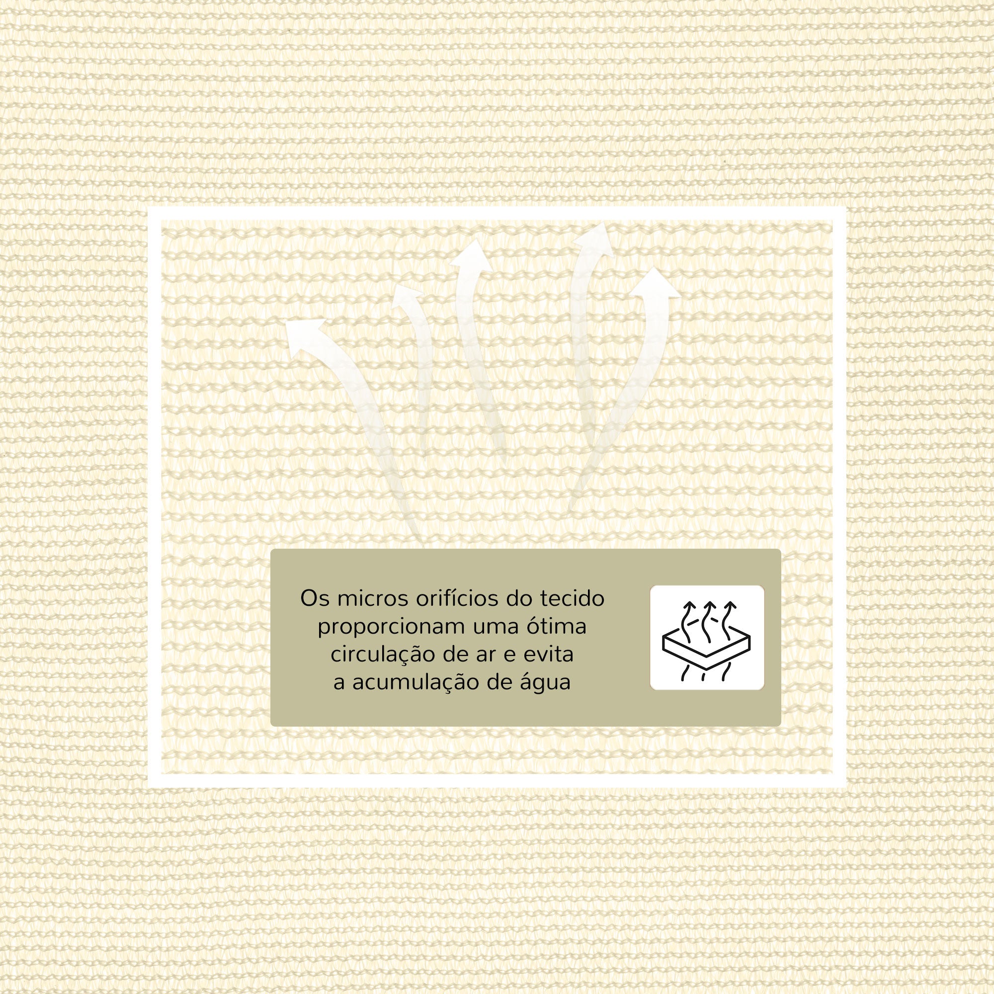 Vela de Sombra Triangular 400x400x400 cm - Cor Creme Branco