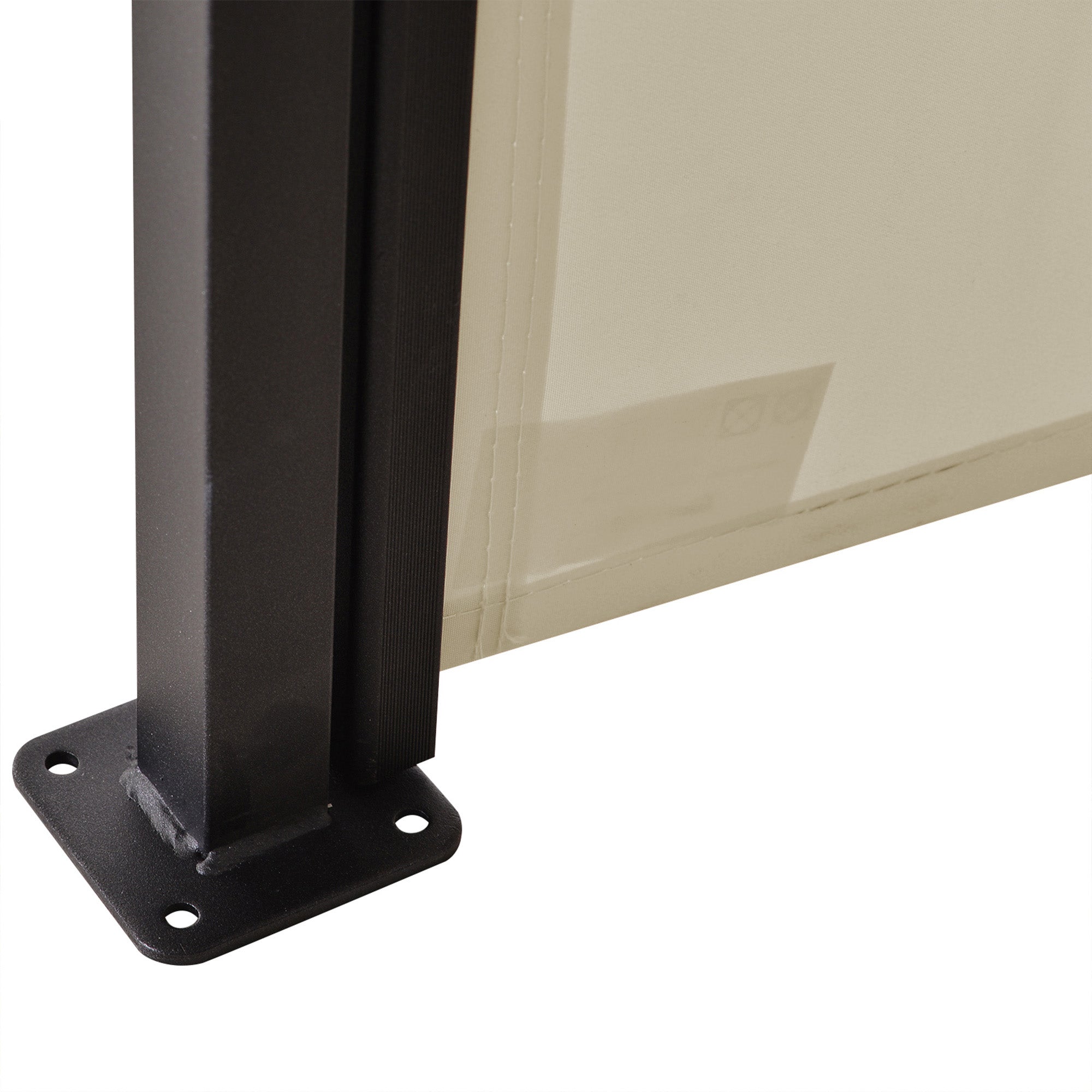 Toldo Lateral Retrátil Exterior 350x180cm Bege