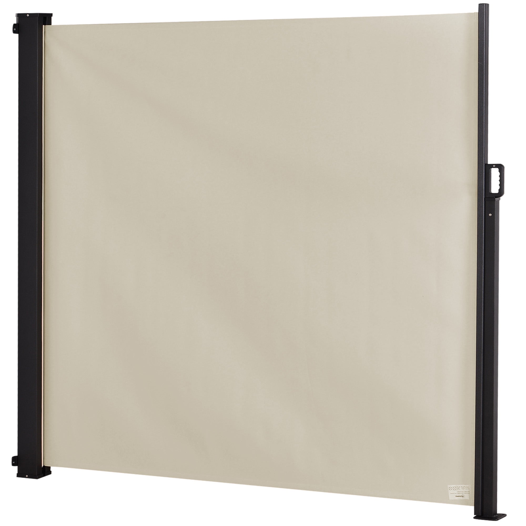 Toldo Lateral Retrátil Exterior 350x180cm Bege