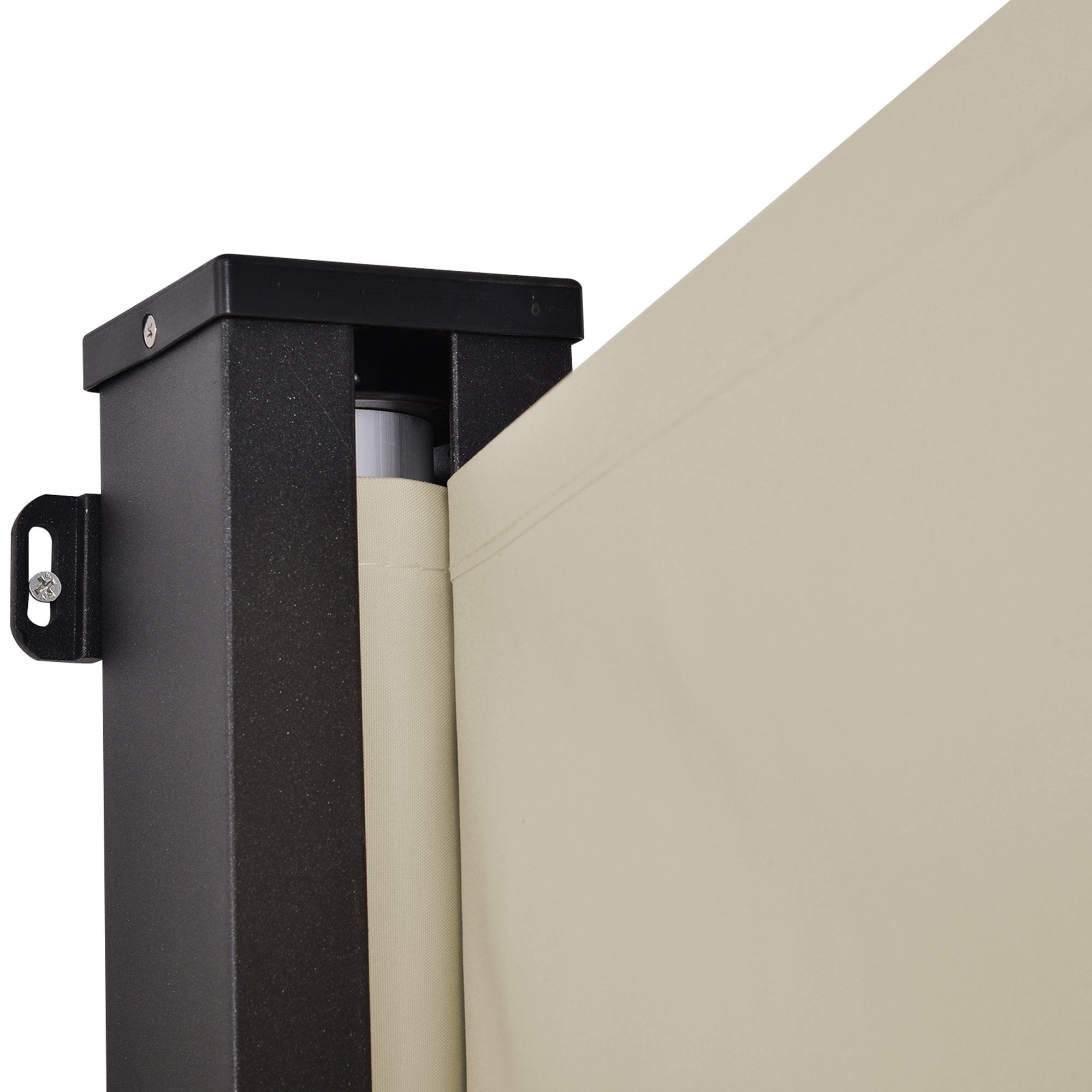 Toldo Lateral Retrátil Exterior 350x180cm Bege