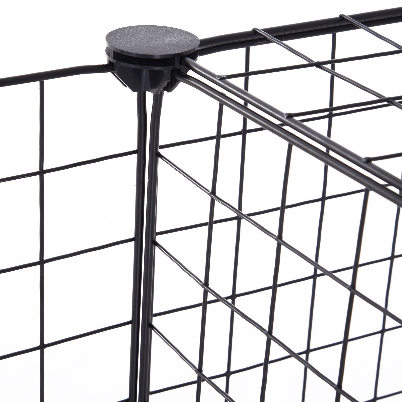 Recinto Metálico para Pequenos Animais 106x73x36 cm - Preto