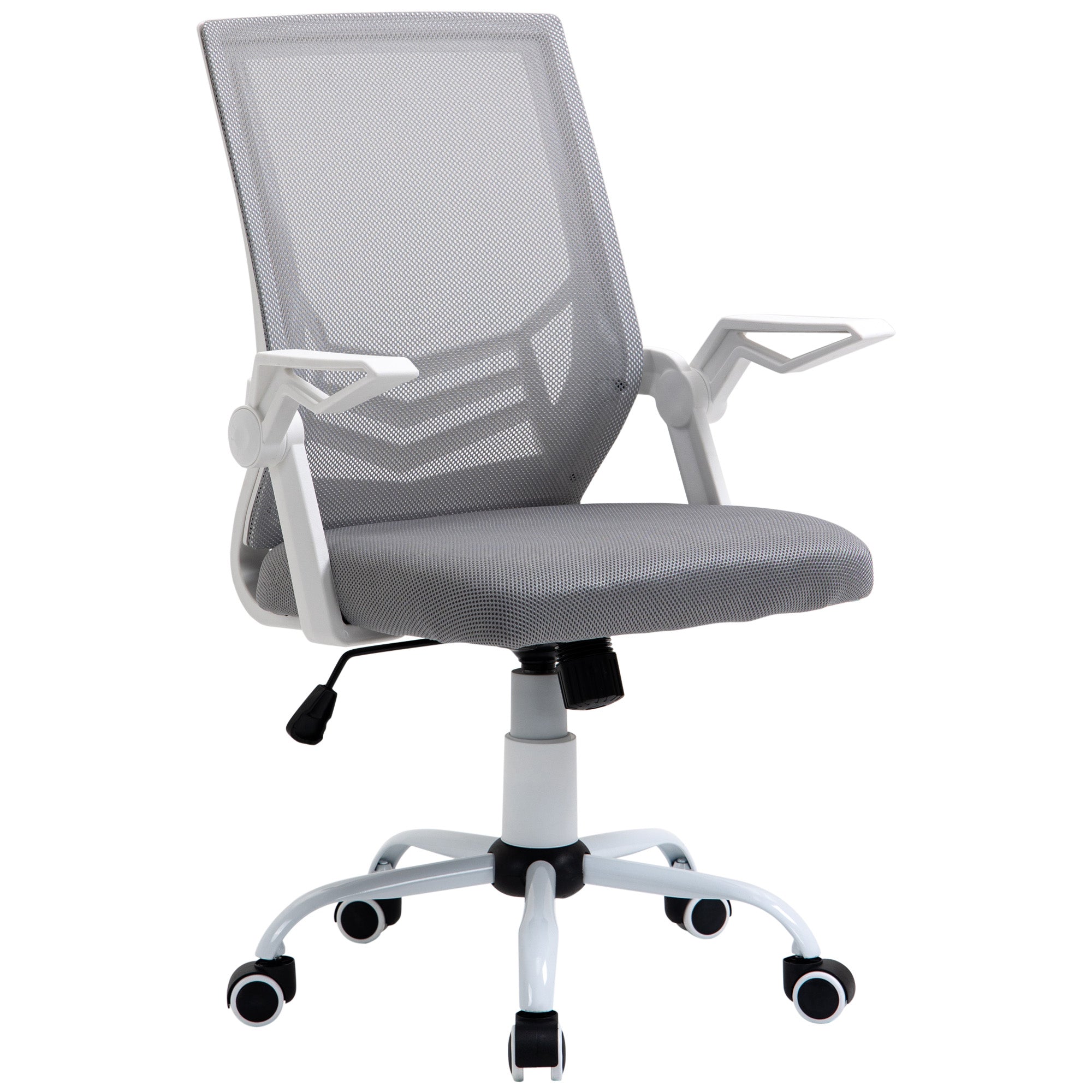 Cadeira de Escritório Ergonômica Cinza 62,5x55x104cm
