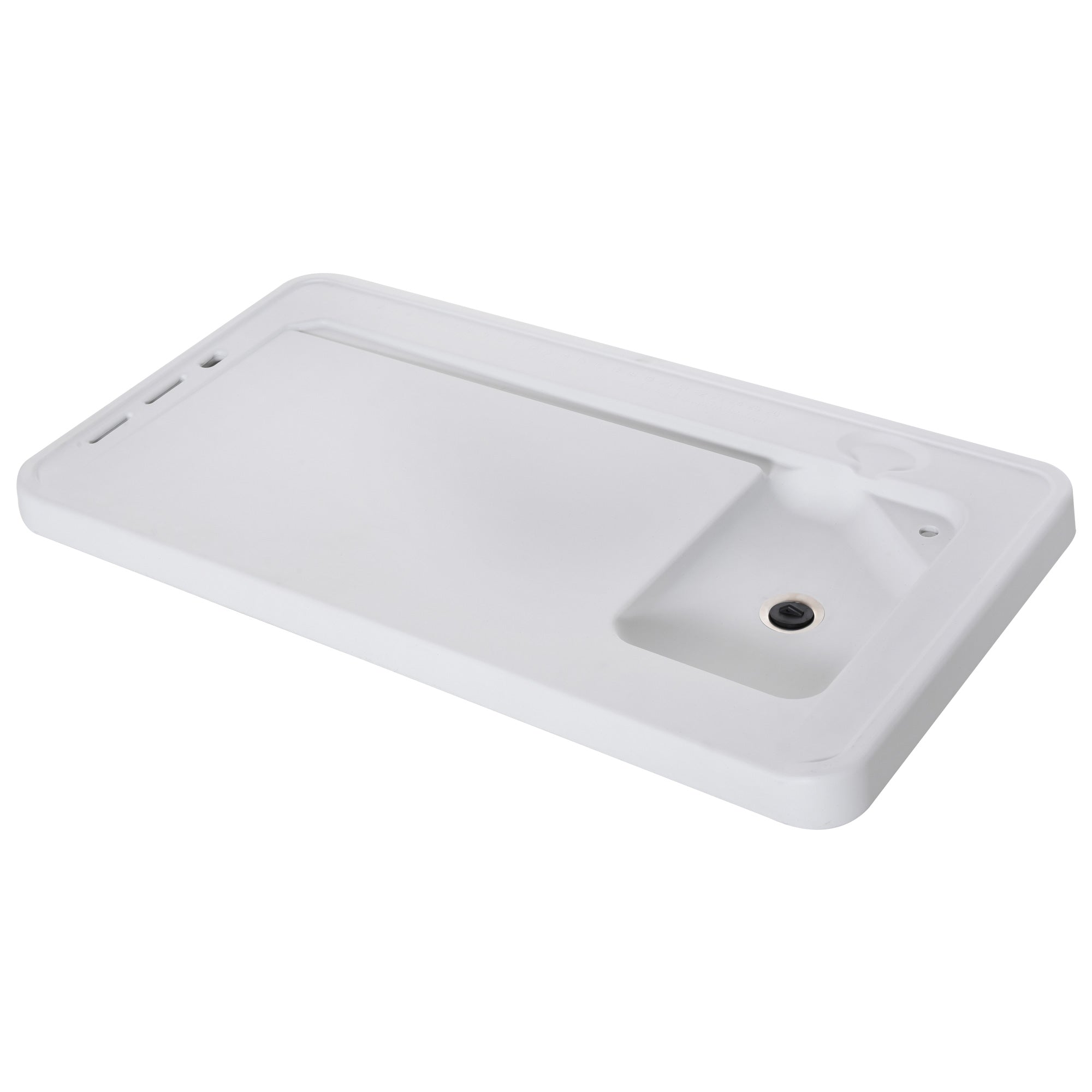 Mesa de Piquenique Dobrável com Pia e Pistola de Irrigação Extensível 114,5x59x94,5 cm - Branco