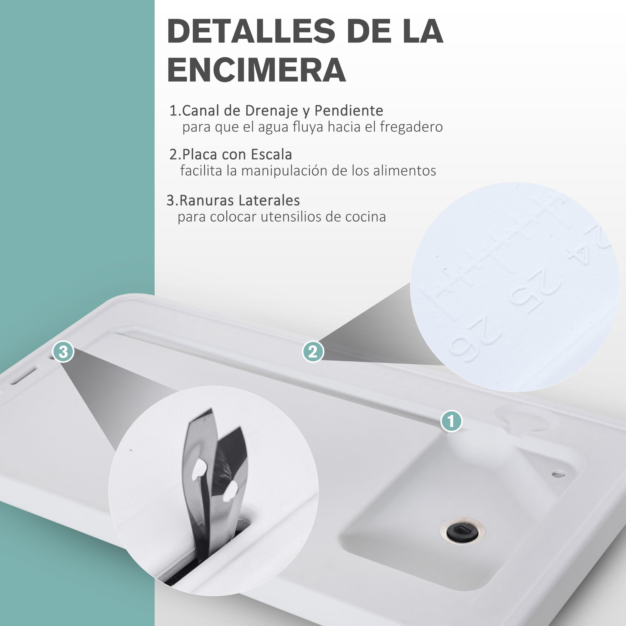 Mesa de Piquenique Dobrável com Pia e Pistola de Irrigação Extensível 114,5x59x94,5 cm - Branco