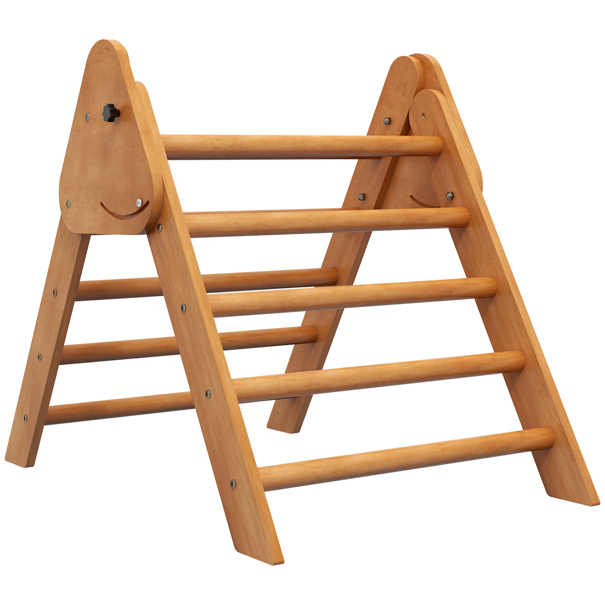 Triângulo de Aprendizagem para Crianças 90x64x70 cm - Cor de Madeira Natural