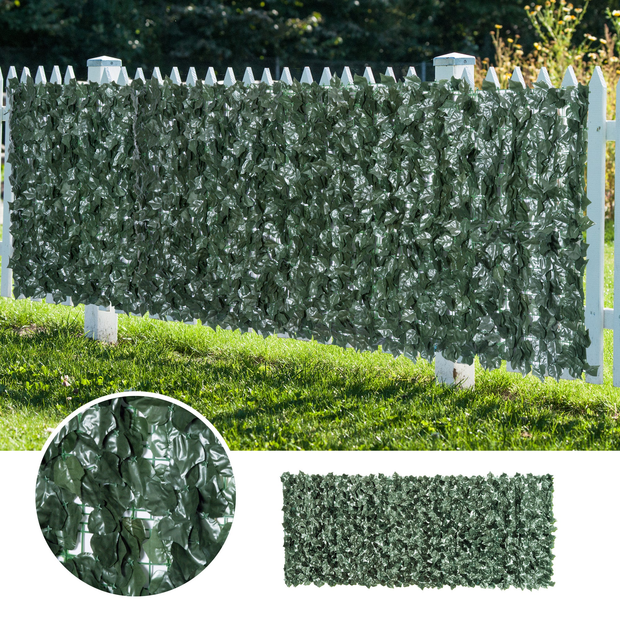 Vedação Artificial em Rolo 240x100 cm - Cor Verde