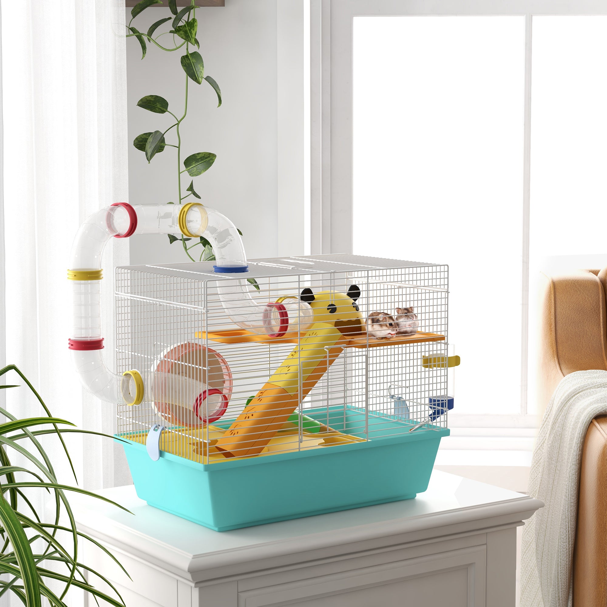 Gaiola para Animais Pequenos Multicolorida 45x28x37 cm