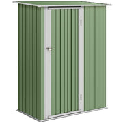 Abrigo de Armazenamento Verde Claro 142x84x189 cm - Estrutura Galvanizada