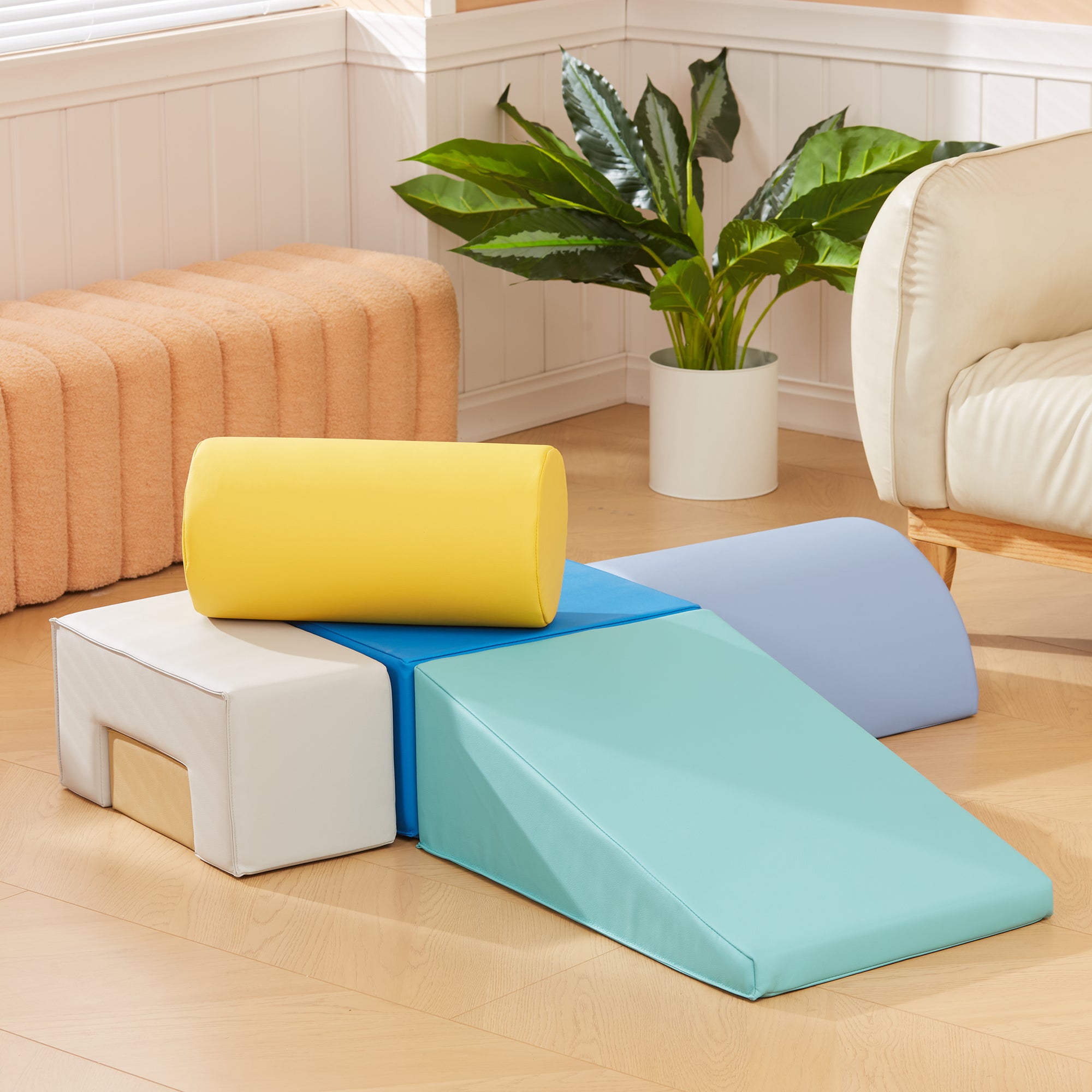 Conjunto de 6 Blocos de Espuma Multicor - 60x40x20 cm