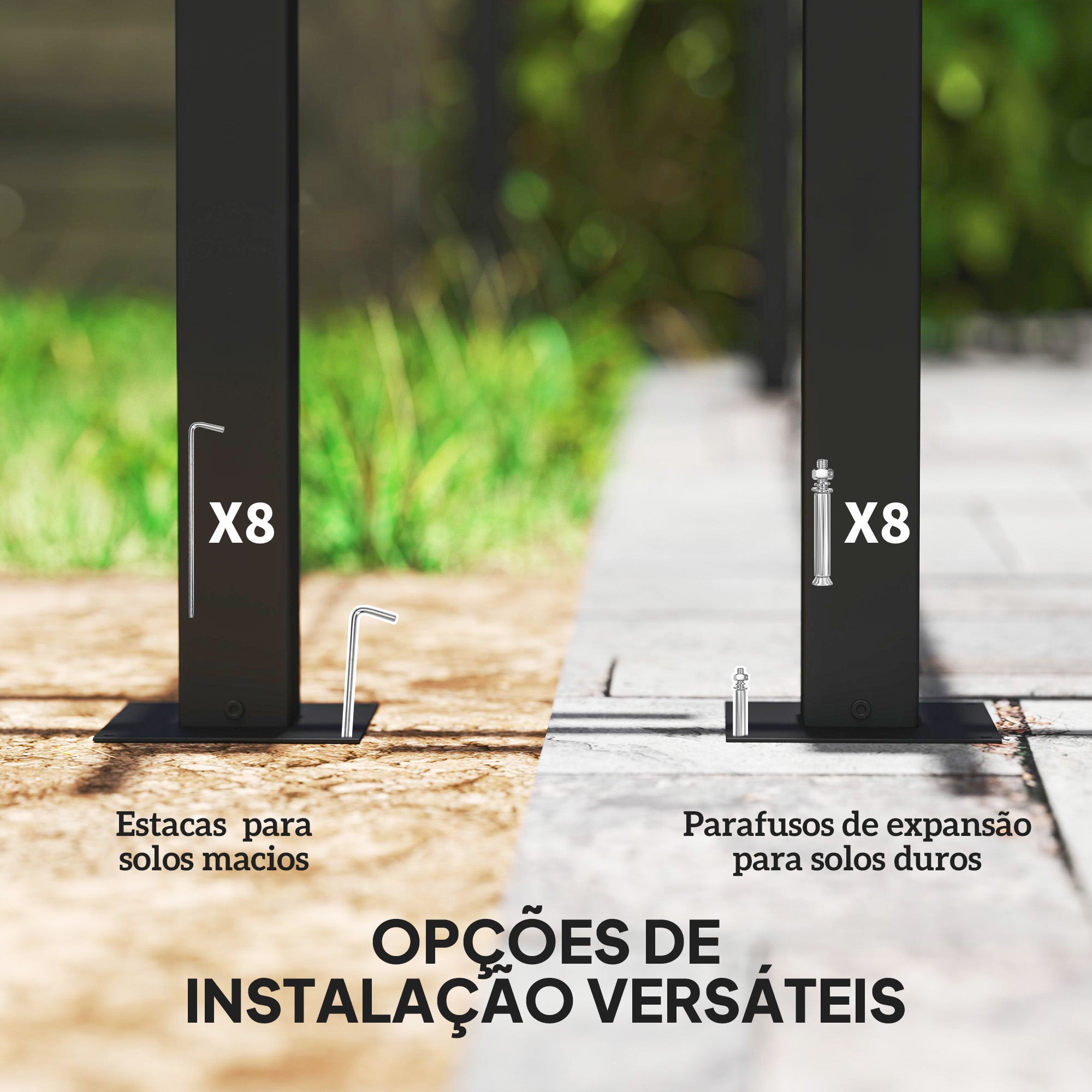 Pérgola Cinzenta de Alumínio 390x300x222 cm com Teto Retrátil e Cortinas Laterais