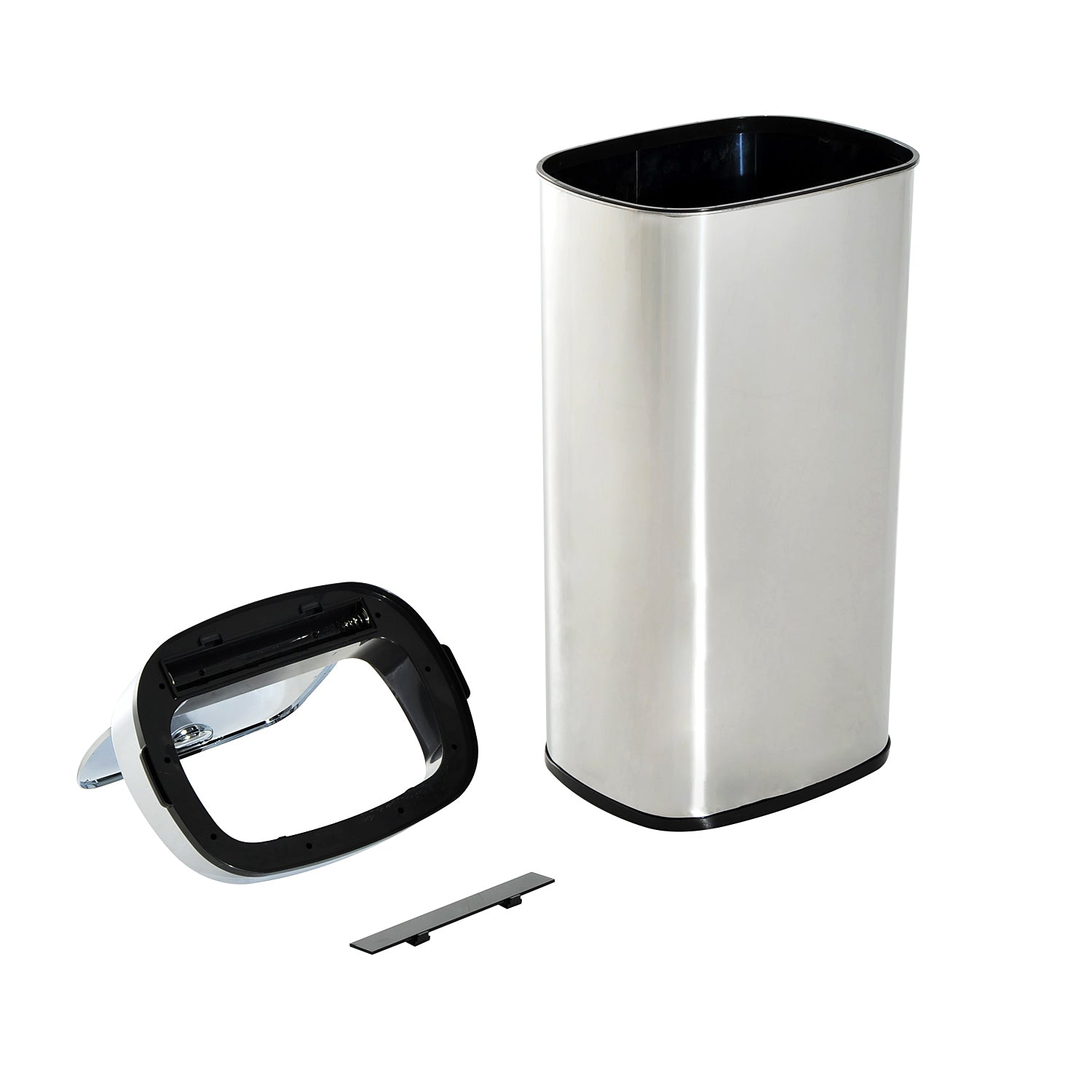 Balde de Lixo Inteligente – 68L – Prata – Aço Inoxidável