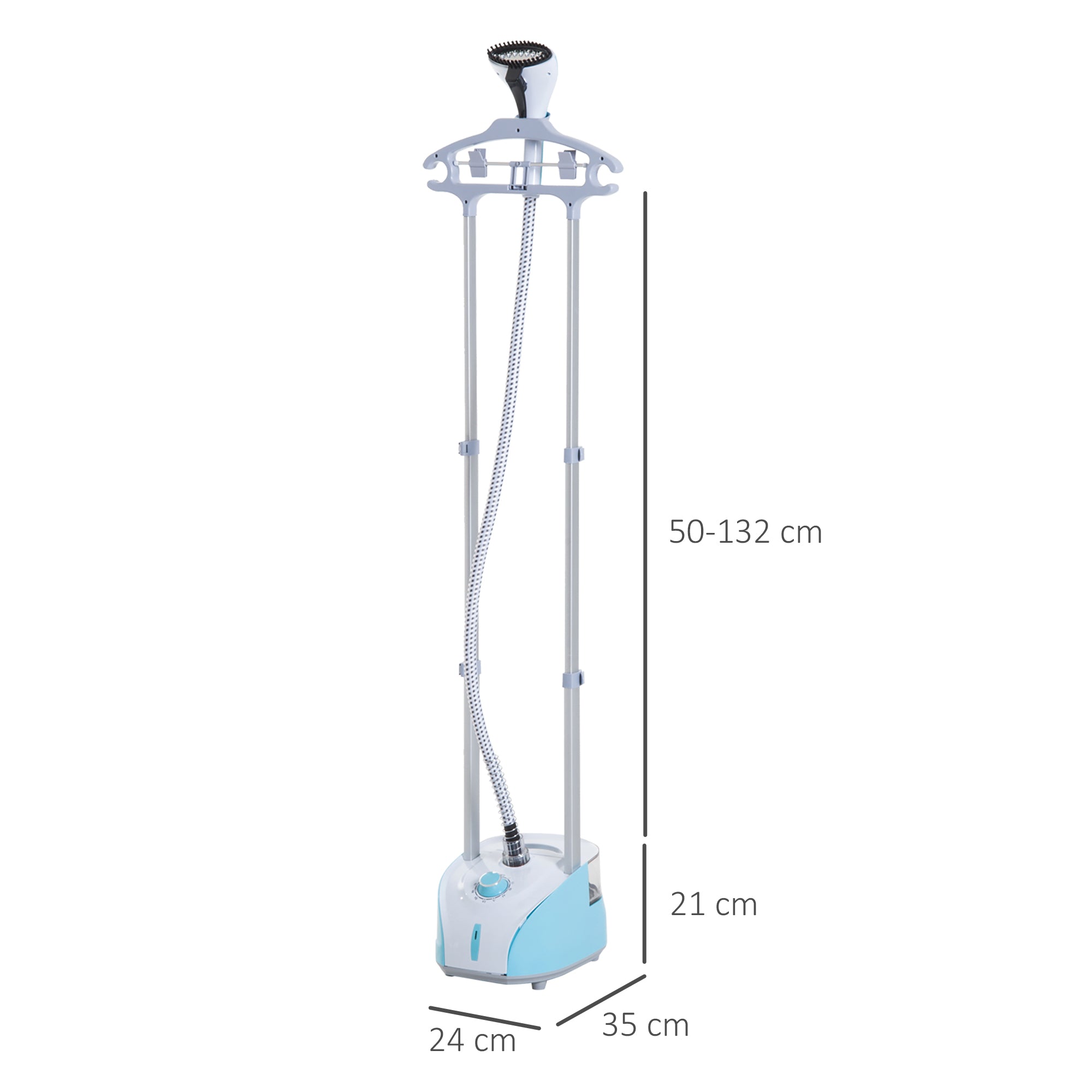 Ferro de Engomar Vertical Azul Claro 24x35x47,5-122,5 cm