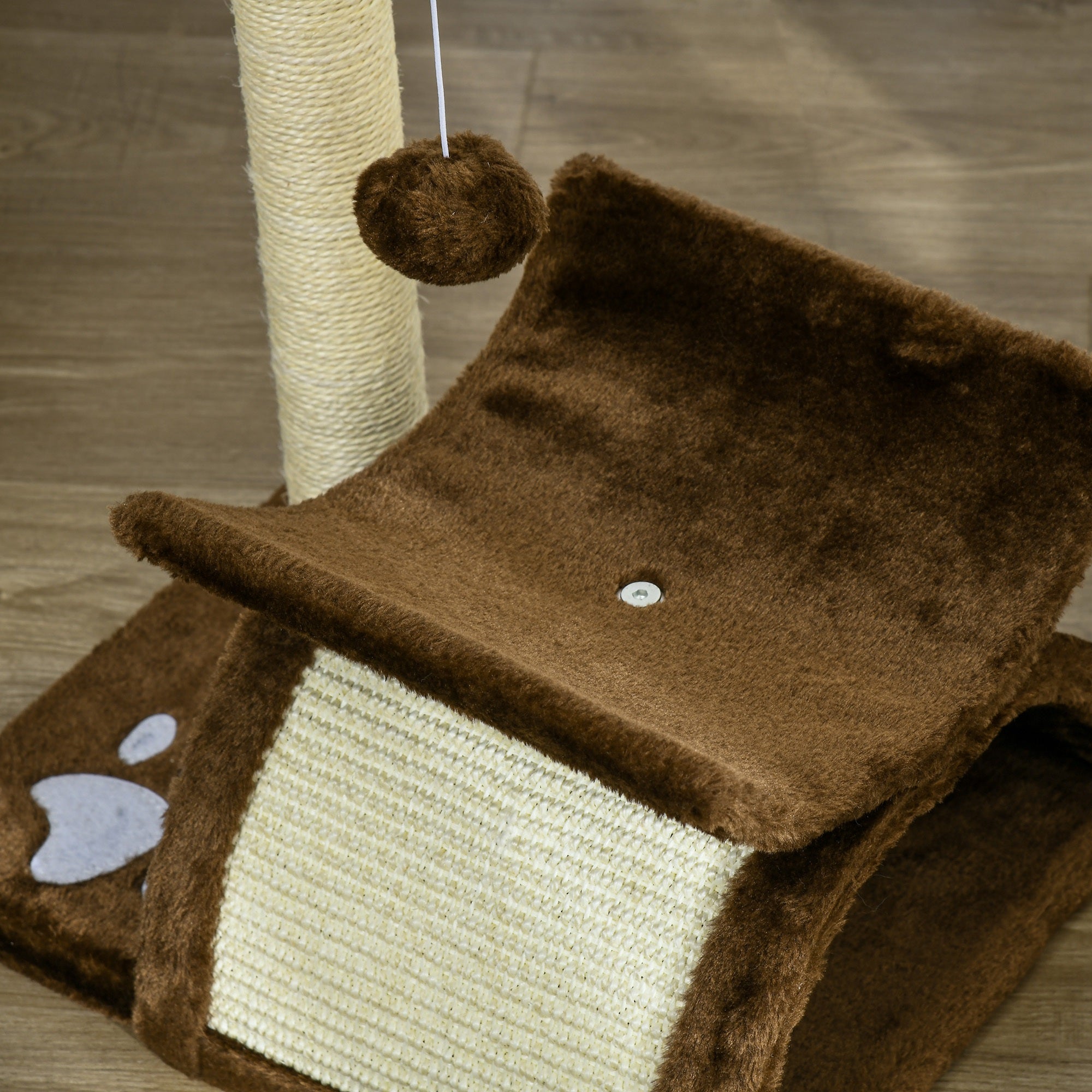 Arranhador para Gatos Pequeno 40x30x43 cm - Cor Marrom