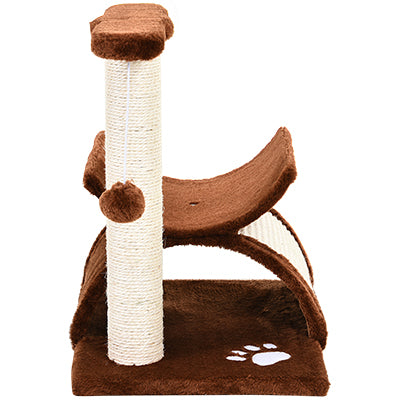 Arranhador para Gatos Pequeno 40x30x43 cm - Cor Marrom