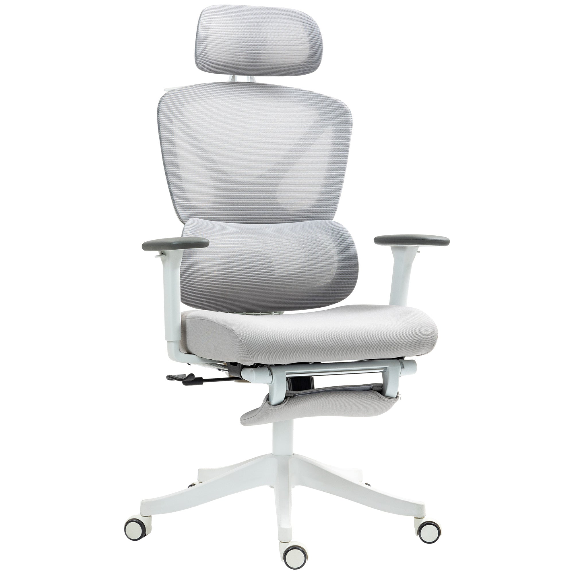 Cadeira de Escritório Ergonómica Cinza Claro 71x70x109-119 cm