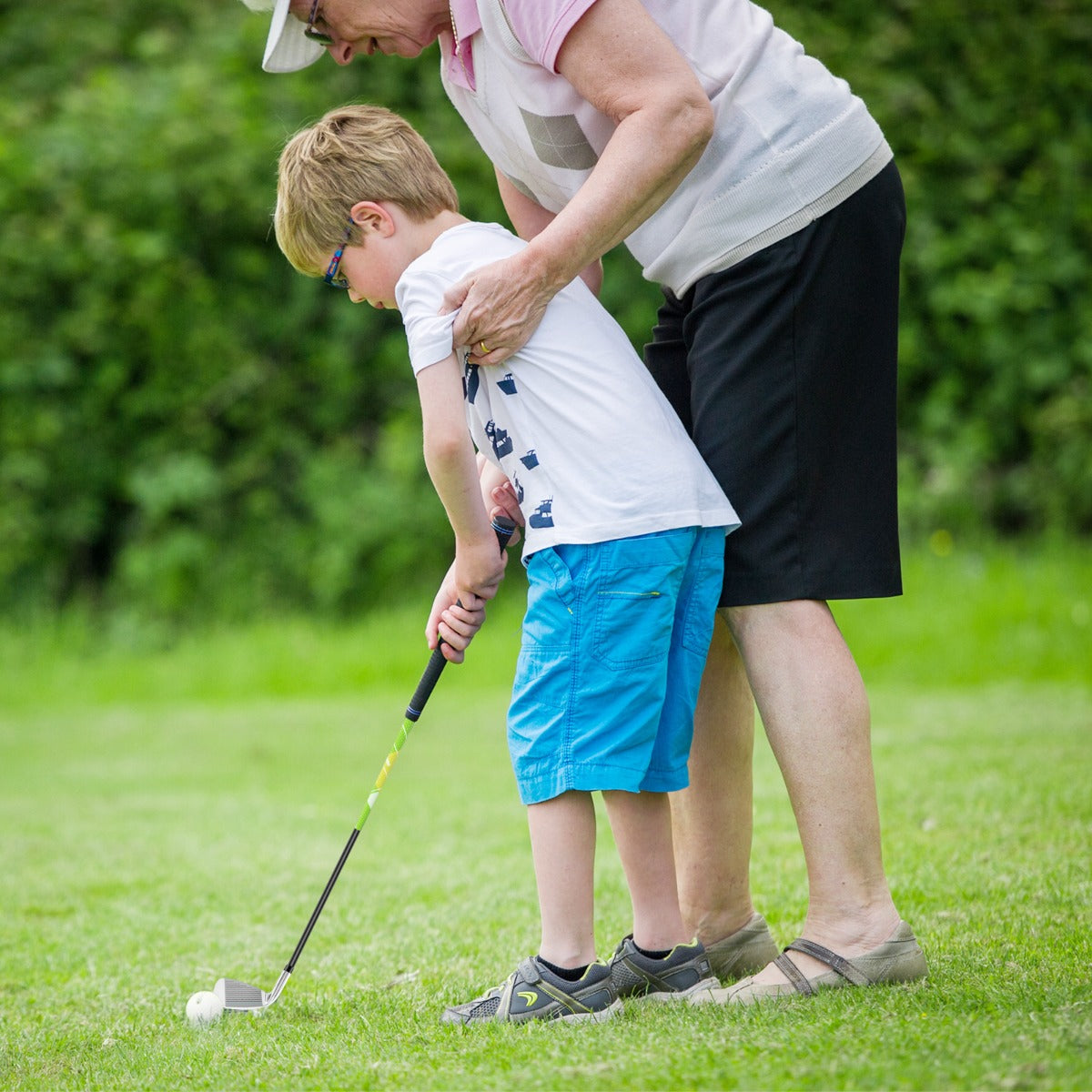 Conjunto de Palos de Golfe para Crianças – Verde – Liga de Alumínio, Aço Inoxidável, Zinco