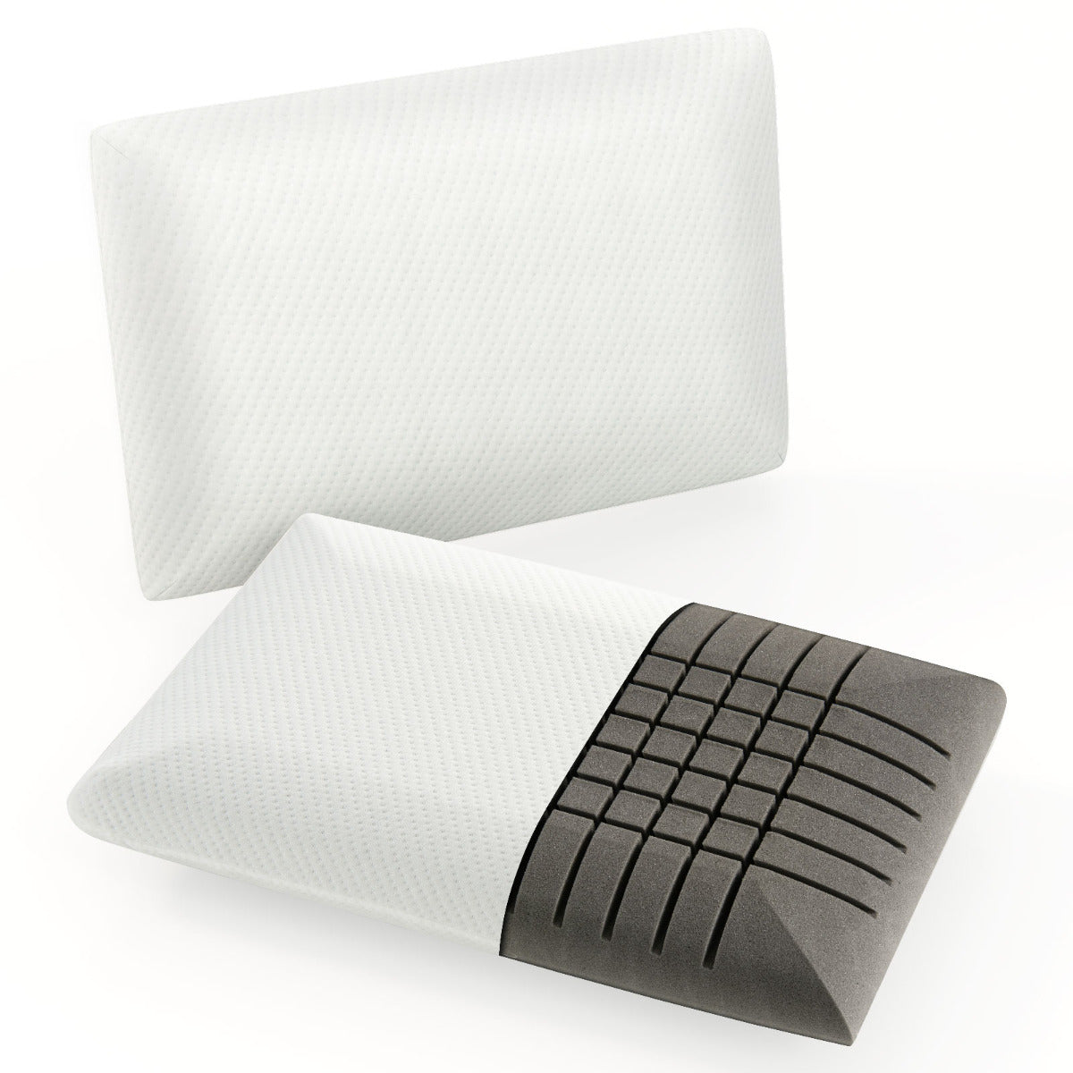 Conjunto de Almofadas de Espuma Viscoelástica – Branca
