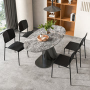 Conjunto de 4 Cadeiras Empilháveis – Preto – PP