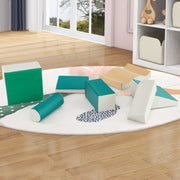 Conjunto de 7 Peças de Atividades de Escalar e Rastejar – Verde – Espuma