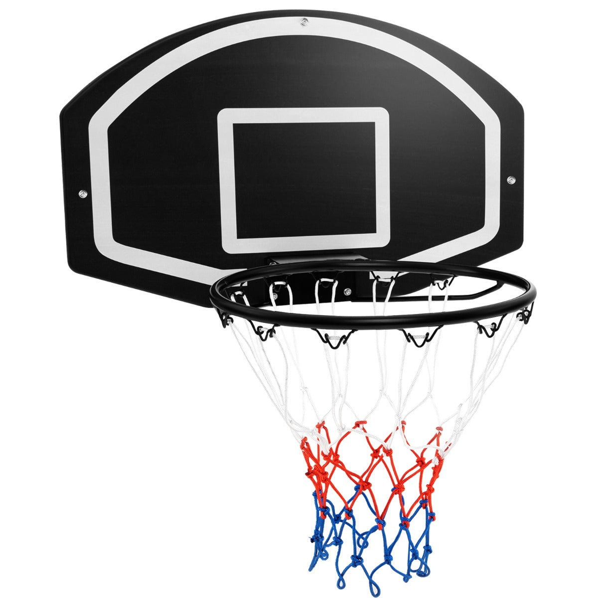Jogo de Aro de Basquetebol Montado na Parede – 72 x 45,5 cm – Preto – PE e Metal