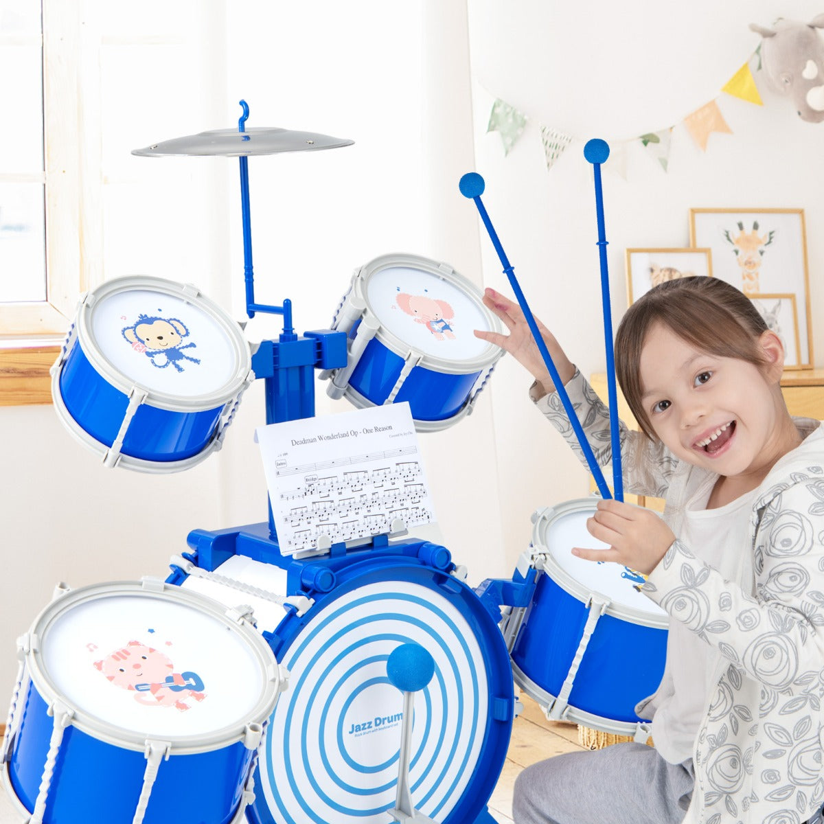 Bateria Infantil – Azul – materiais seguros