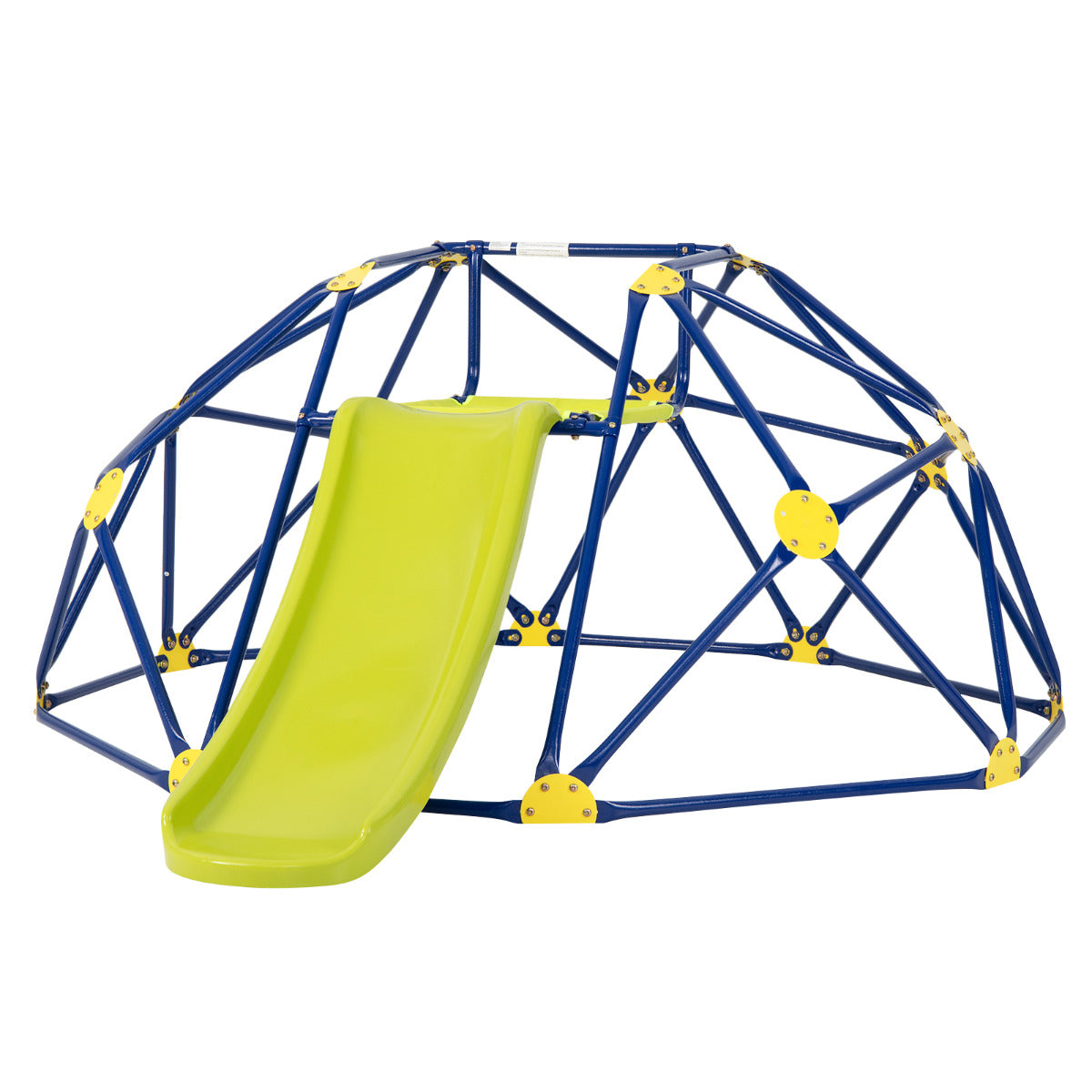 Parque Infantil de Escalada Geométrica com Escorrega - Capacidade de Carga 180 kg - Amarelo