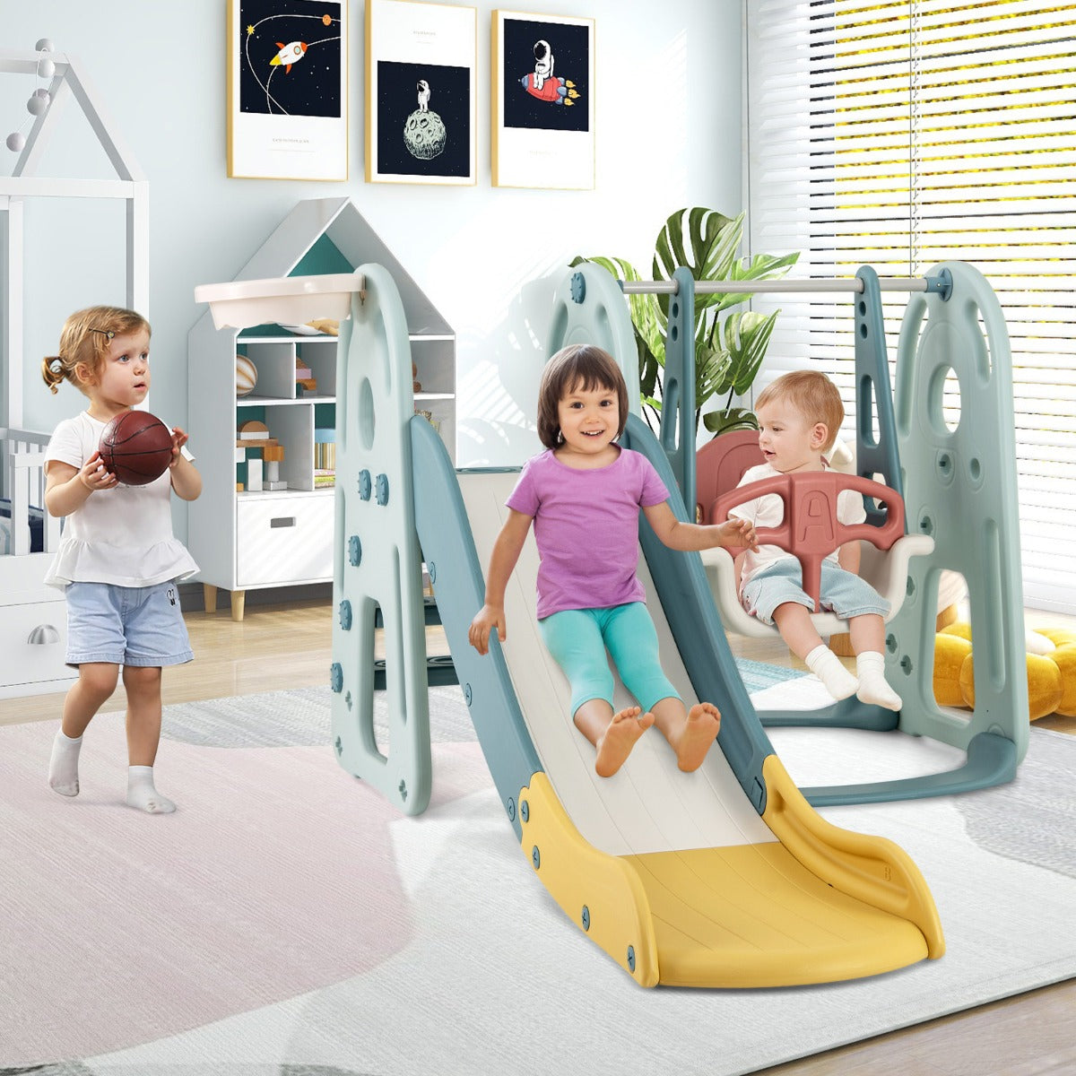Parque Infantil 4 em 1 - Verde