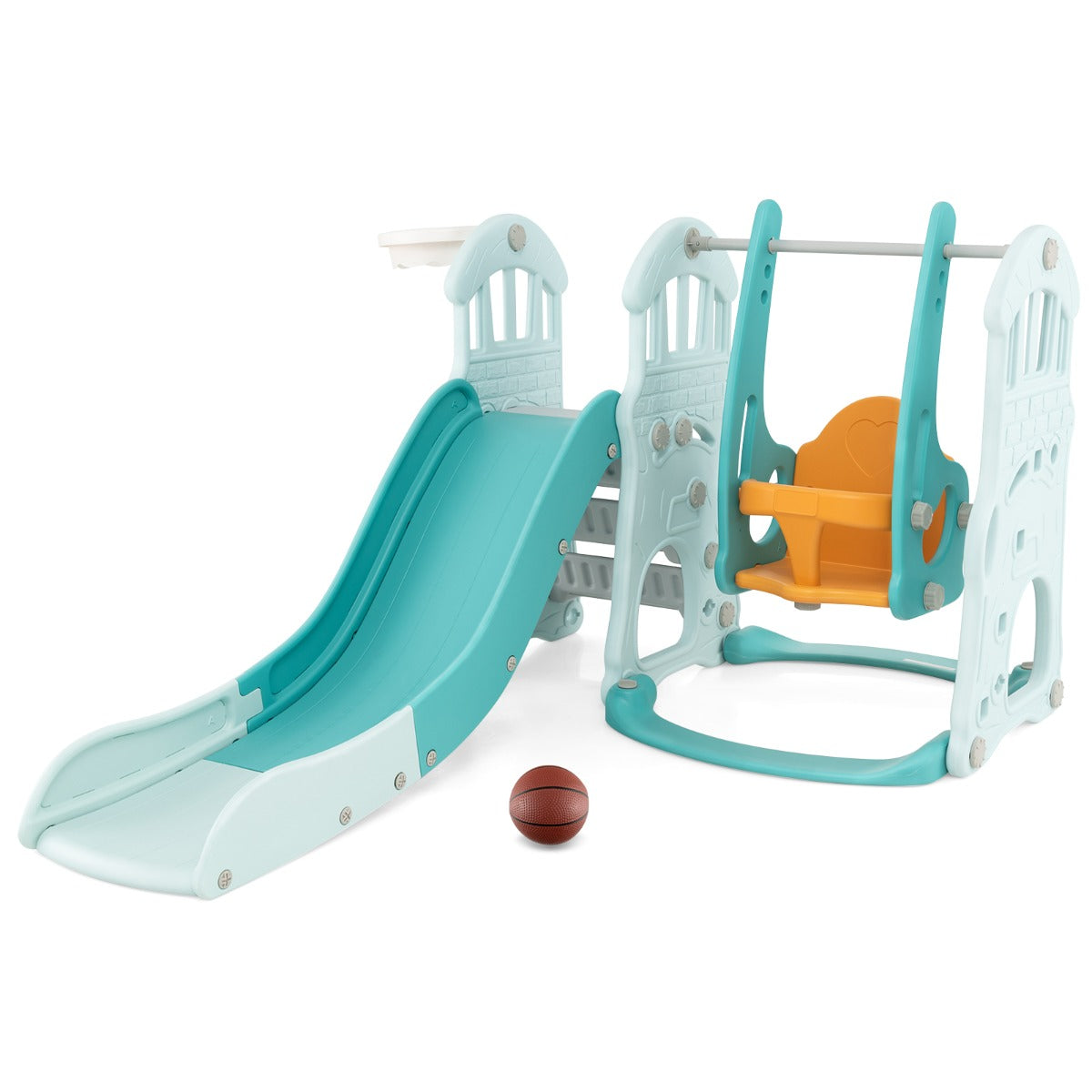 Parque Infantil 4 em 1 – Azul – Plástico