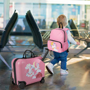 Conjunto de Bagagem para Crianças – 18” e 12” – Rosa Claro