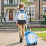 Conjunto de Malas para Crianças – Mala de 14" e Mochila de 10" – Azul