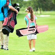 Conjunto de Palos de Golfe para Crianças – 8 a 10 Anos – Azul/Verde/Rosa – Alumínio/Aço Inoxidável/Zinco