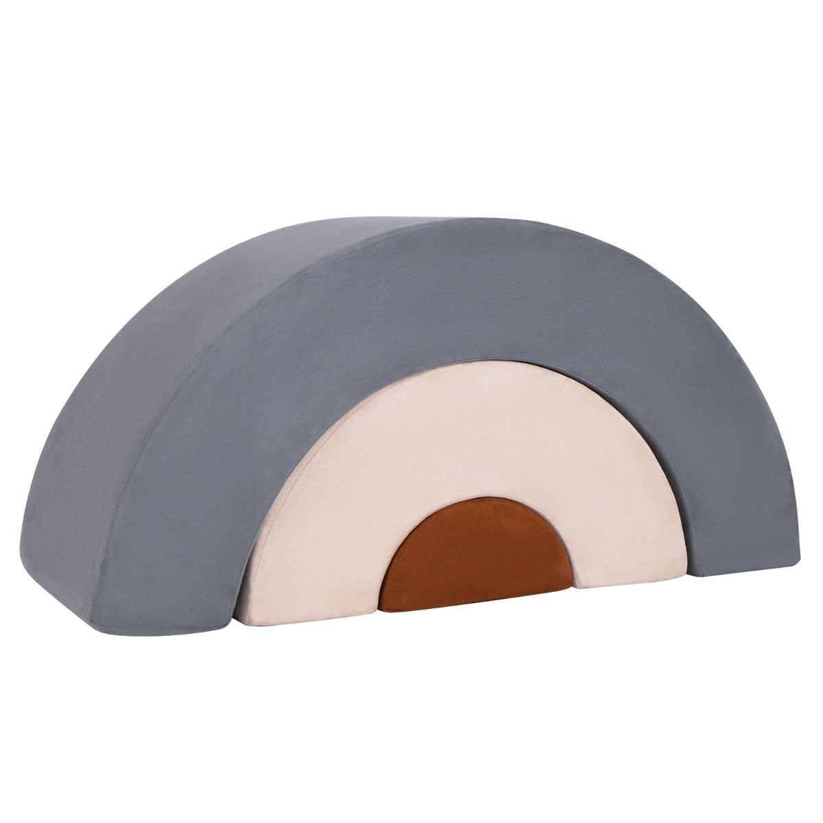 Conjunto de Escalada para Crianças de 3 Peças – Cinzento – Espuma