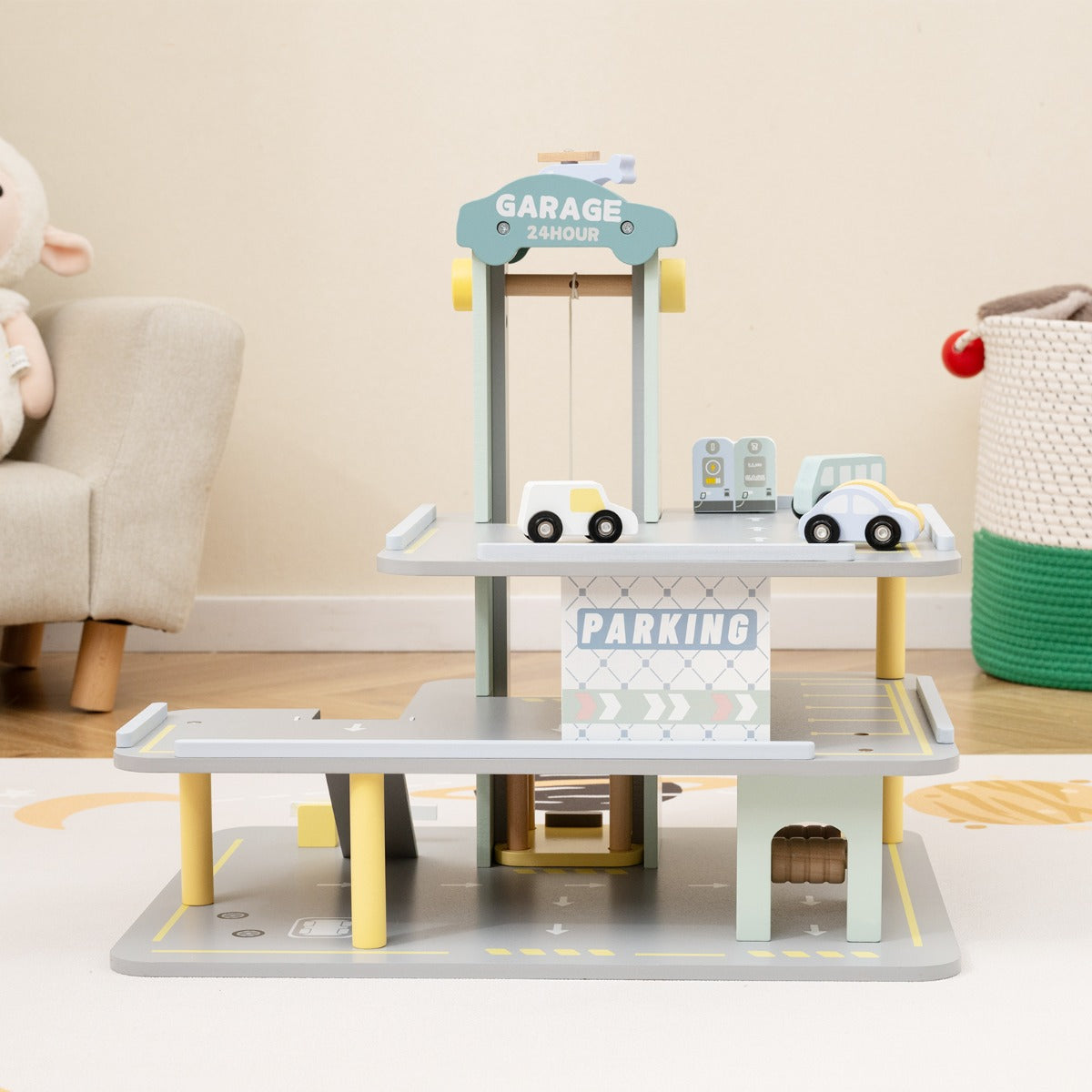 Parque de Estacionamento de Madeira – 3 Andares – Cinzento