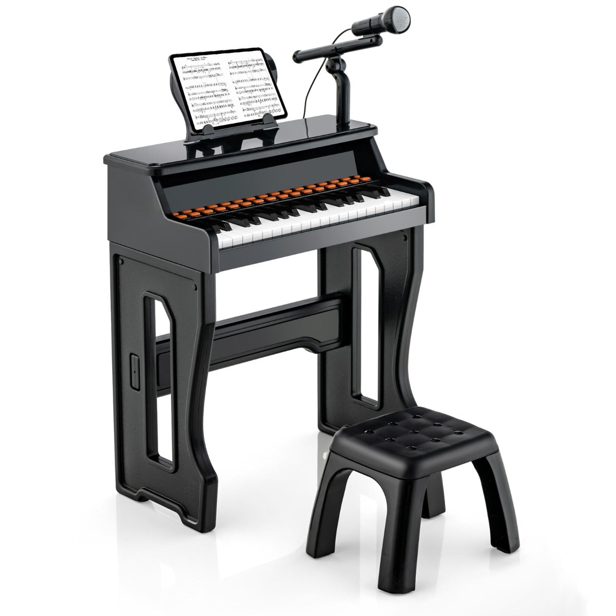 Piano de Teclas para Crianças – 37 teclas – Preto