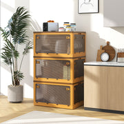 Contentores Dobráveis Empilháveis – 292,5L – Amarelo – Plástico