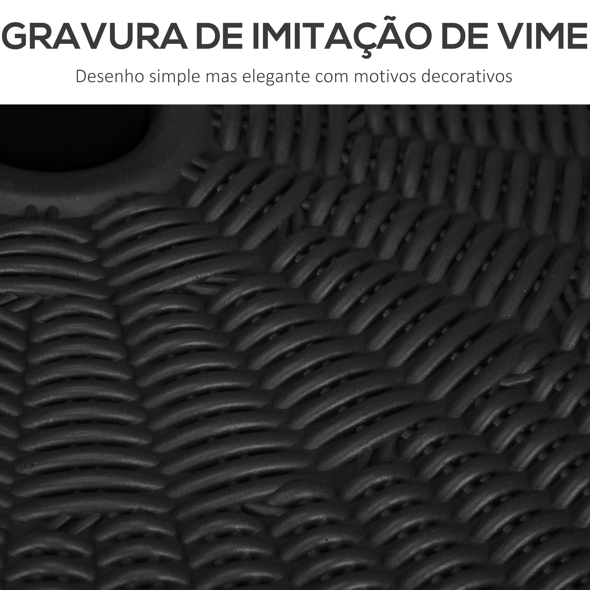 Base para Chapéu de Sol Recarregável 51x36 cm - Preto