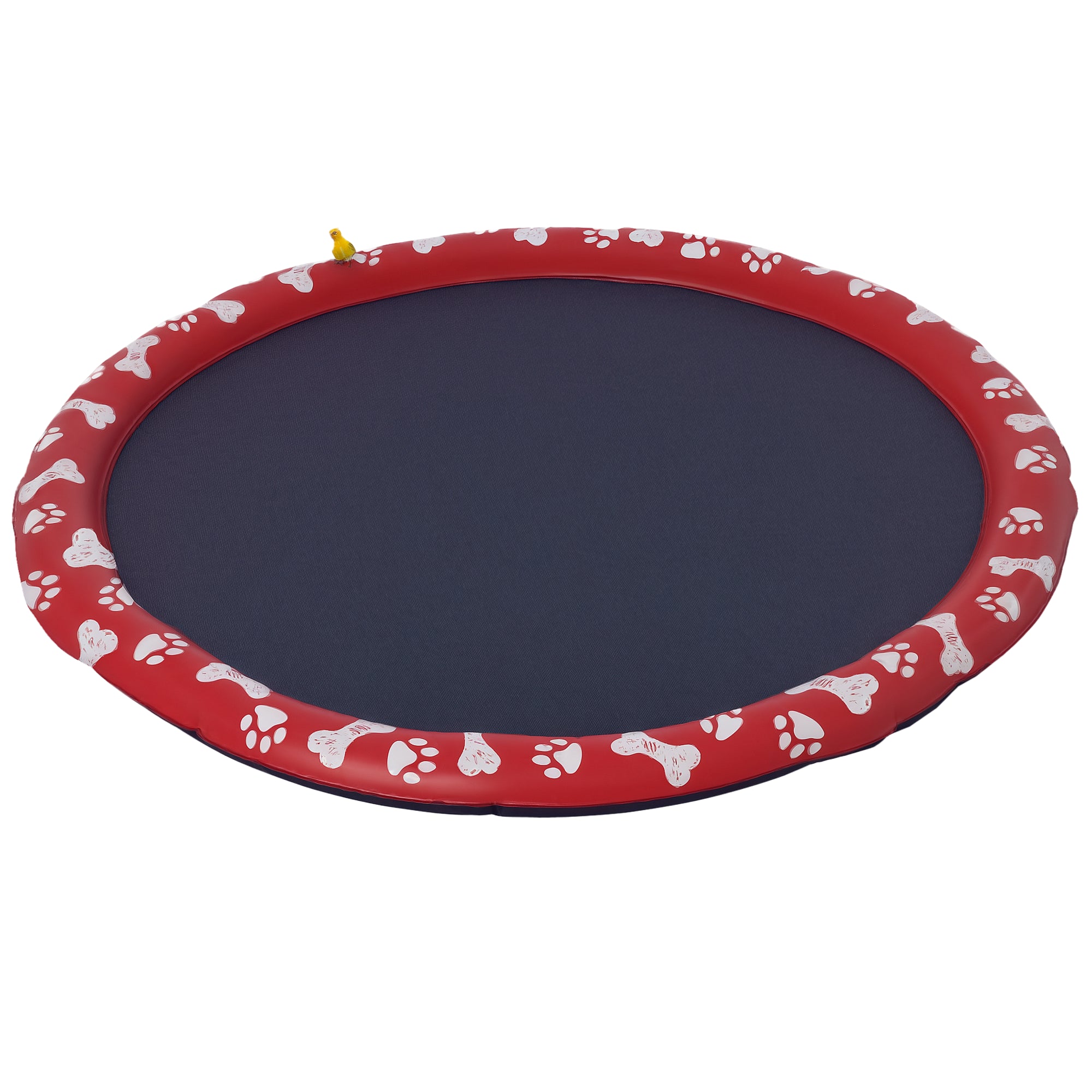 Tapete Aquático Splash Pad Vermelho Ø170 cm para Cães