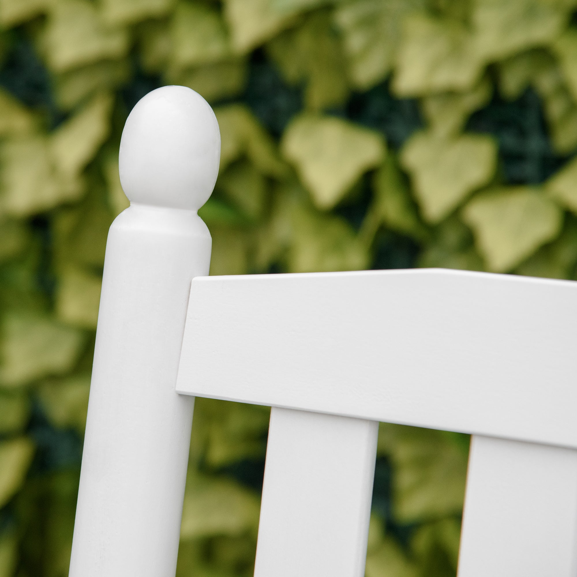 Banco Baloiço de Jardim 2 Lugares Branco 125x68,5x102cm