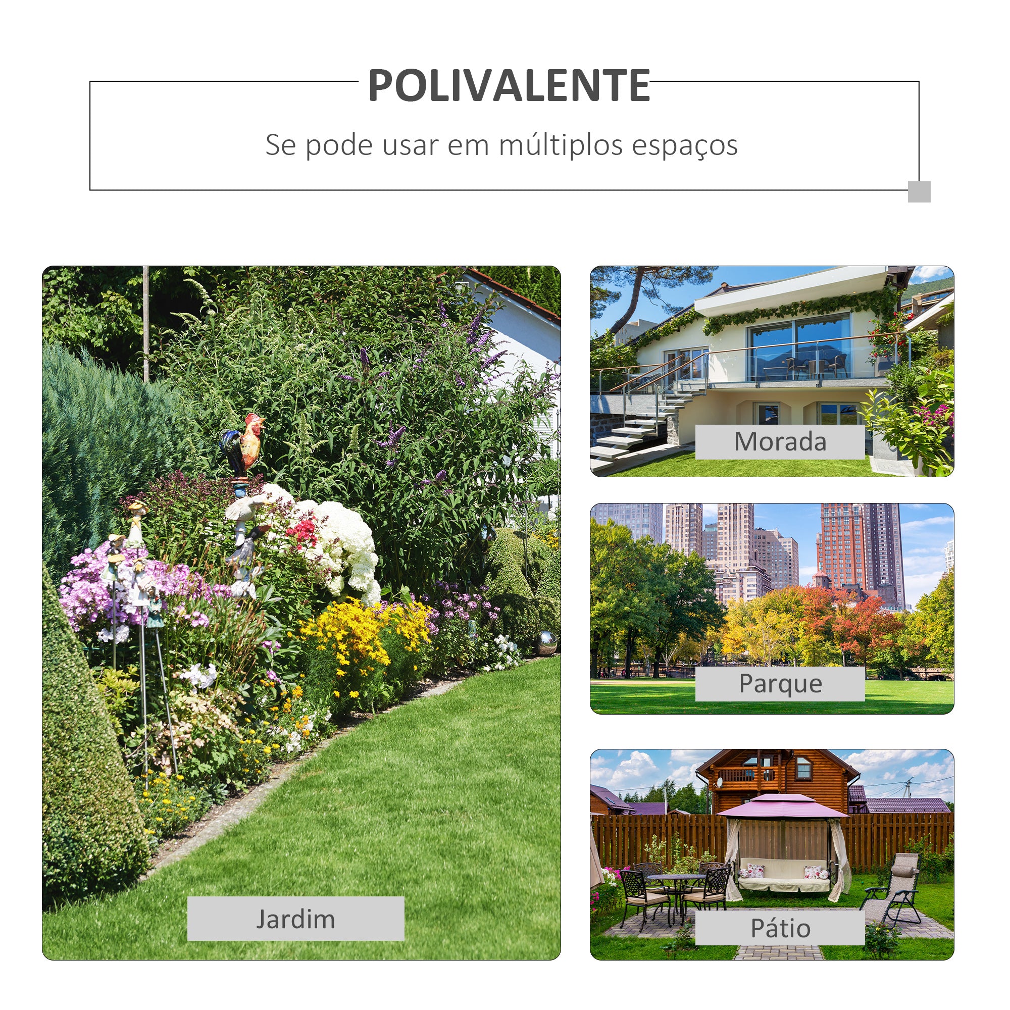 Banco Baloiço de Jardim 2 Lugares Branco 125x68,5x102cm