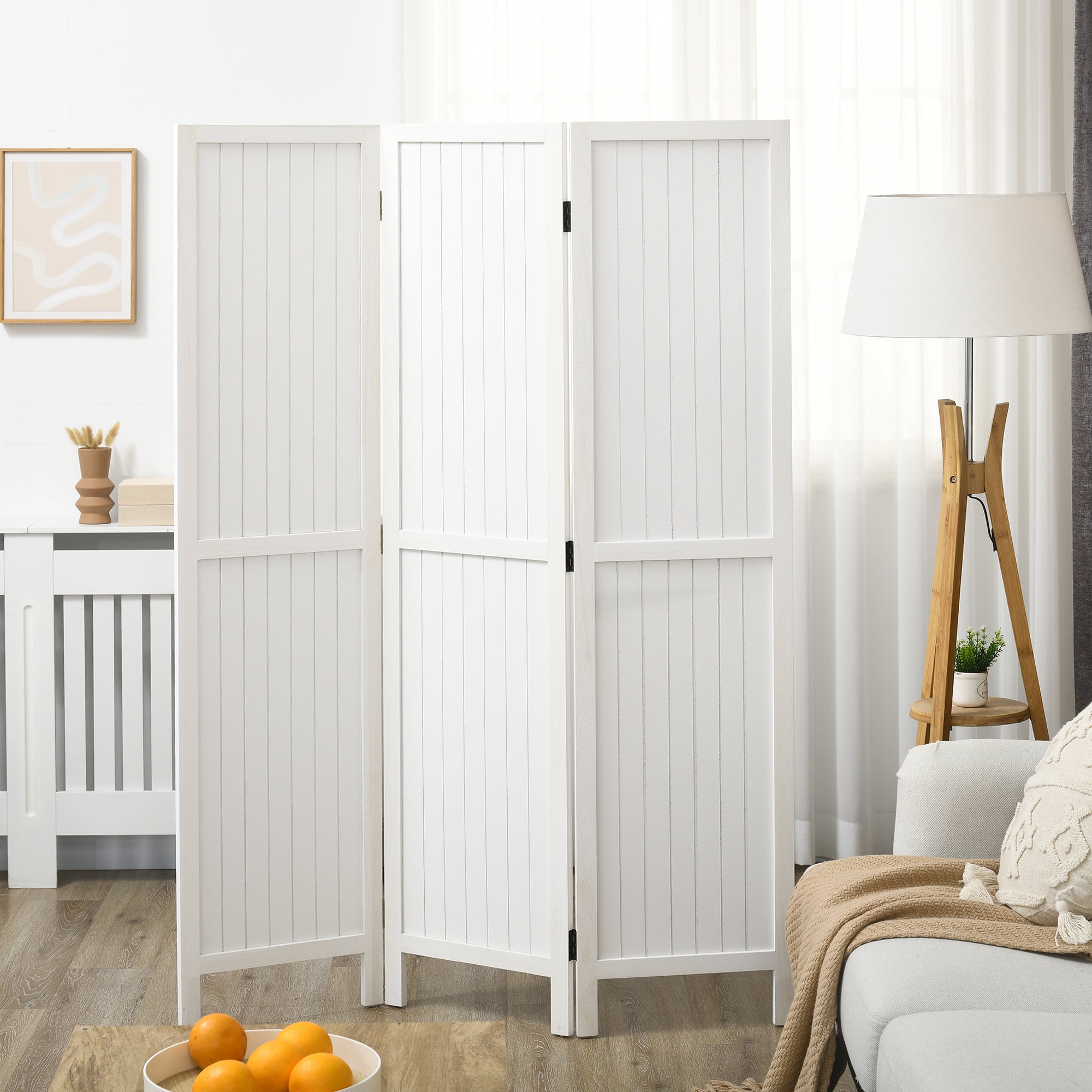 Biombo Separador de Ambientes 120x1,8x170 cm - Branco