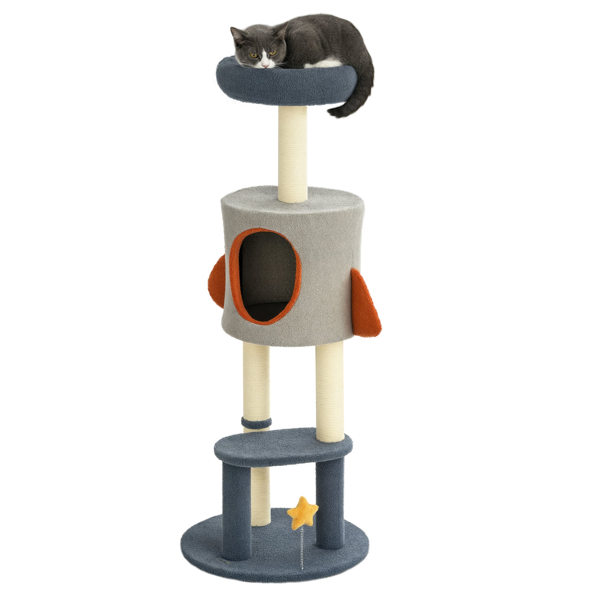 Arranhador para Gatos Ø44x116 cm Azul