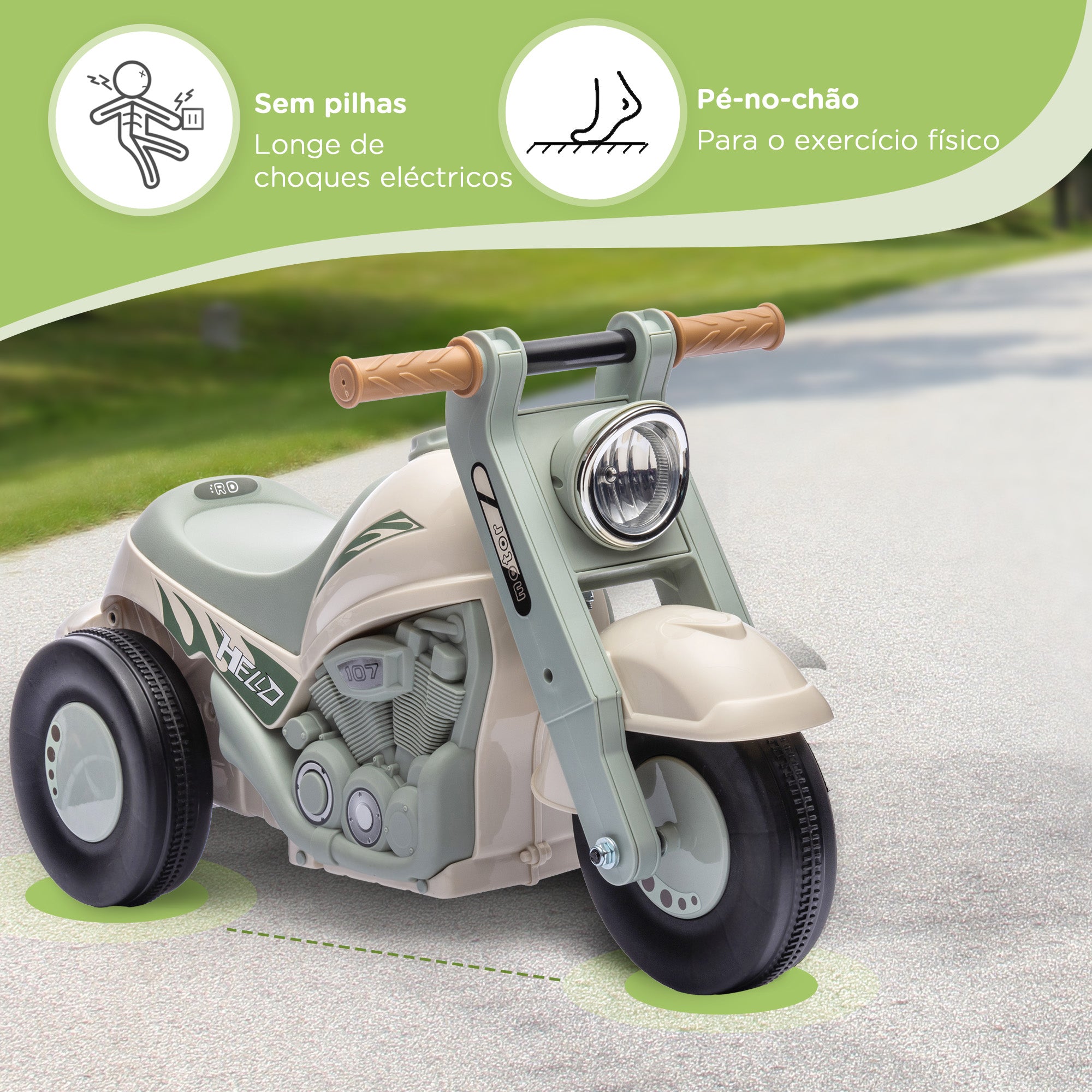 Carro Andador para Bebés - Creme Branco 80x35,5x42 cm