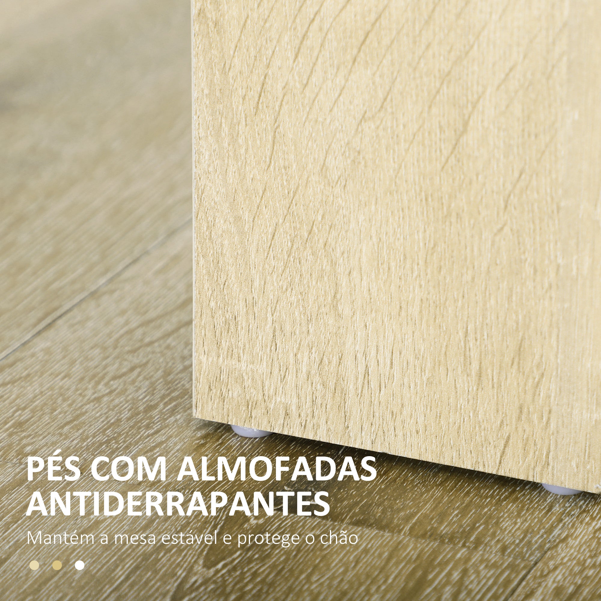 Mesa de Sala de Jantar Retangular 120x69x75 cm - Cor de Carvalho