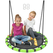 Baloiço Infantil Ø100x180 cm Preto e Verde - Suporta 150kg