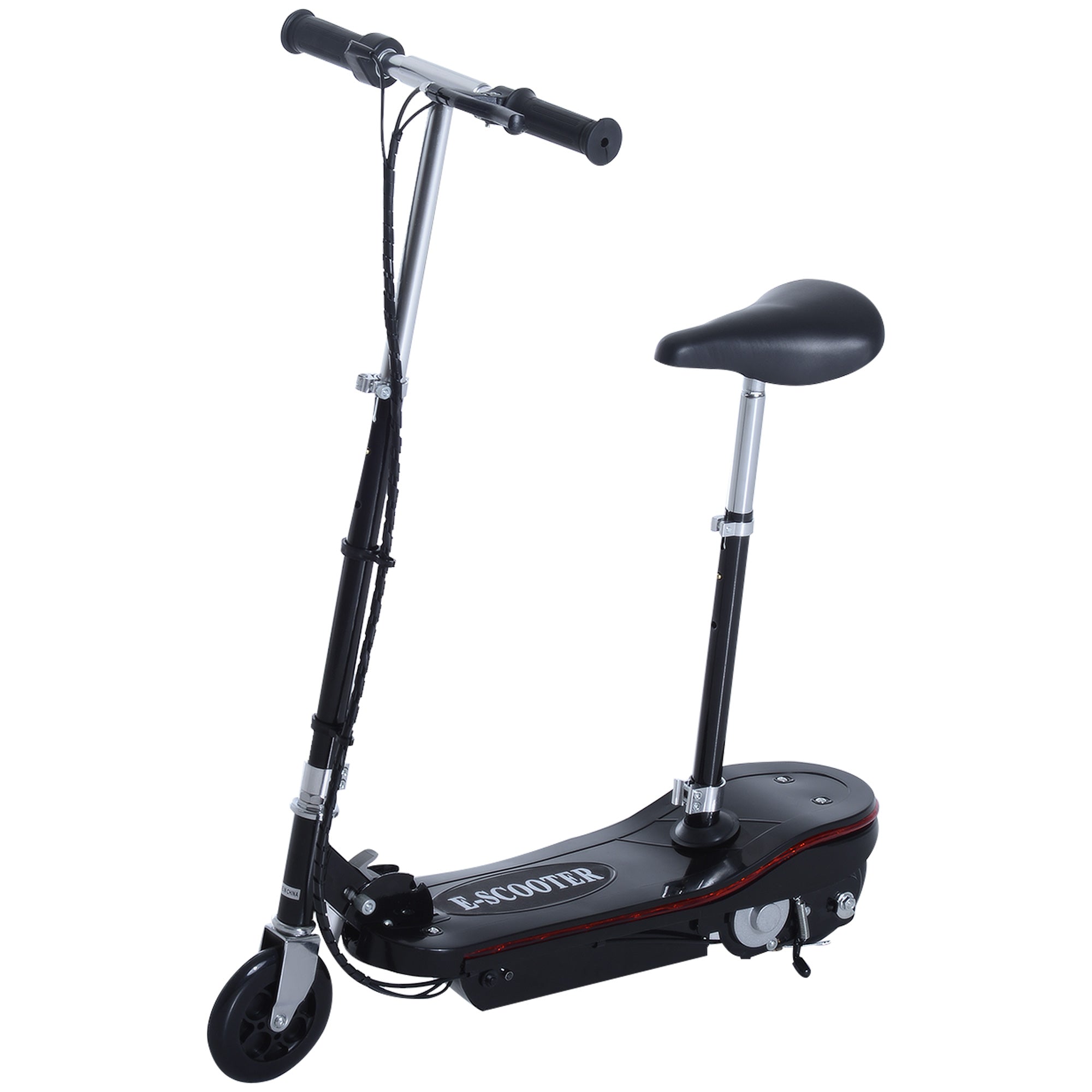 Trotinete Elétrica Dobrável para Crianças e Adolescentes - Preto 76x38x96 cm